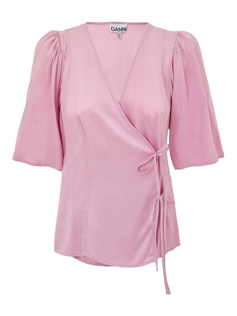 Pink Satin Tank Tops