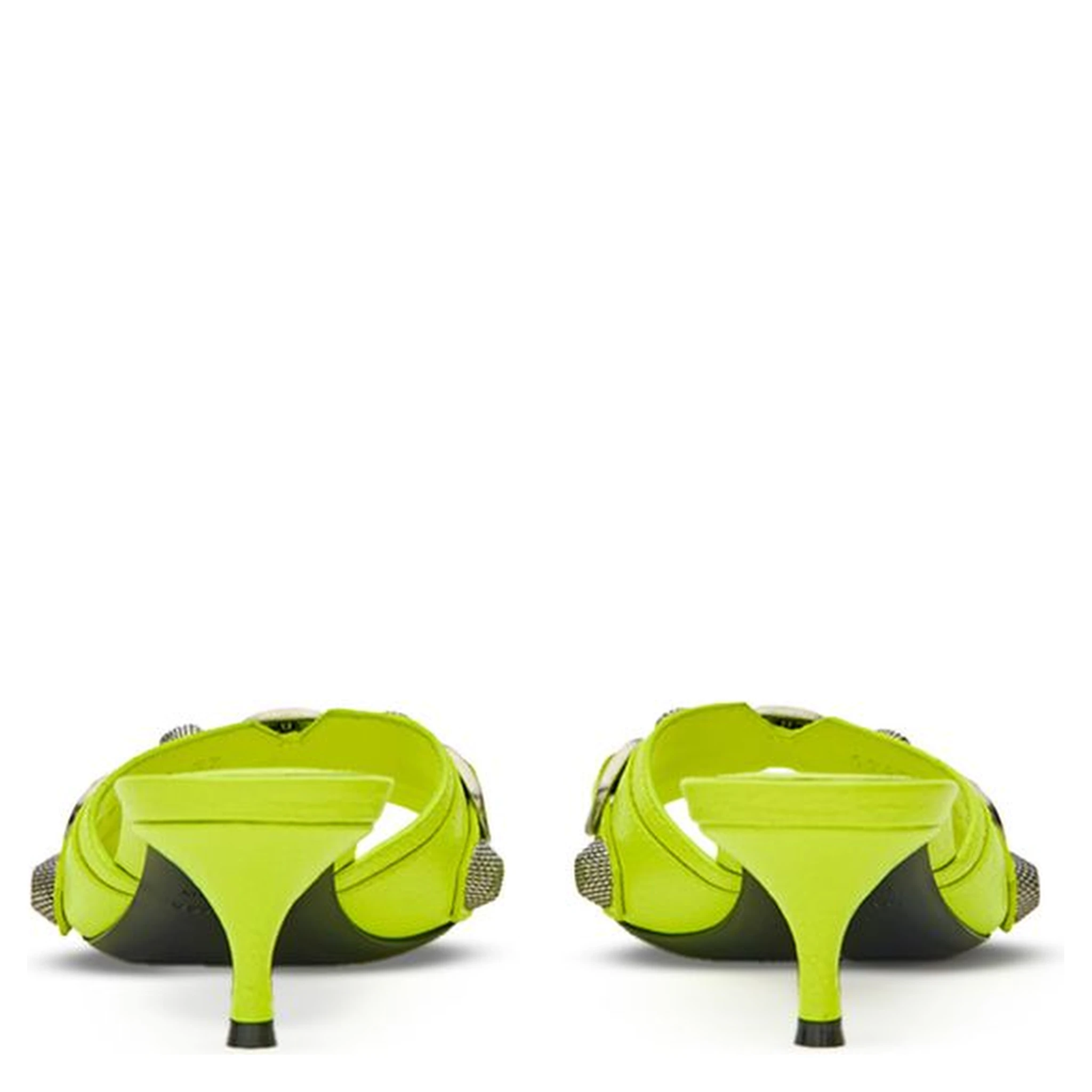 Yellow Leather Mules