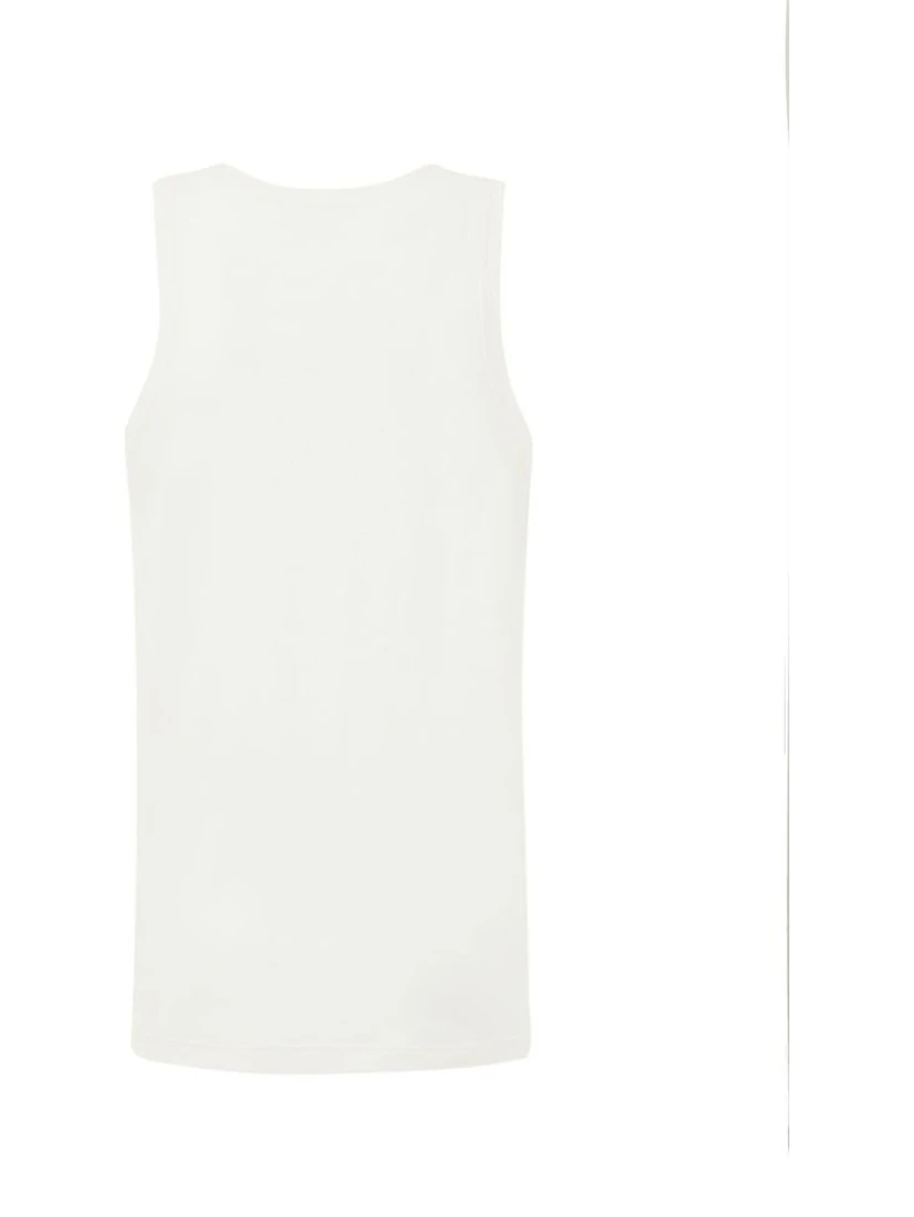 White Cotton Sleveless Jacket
