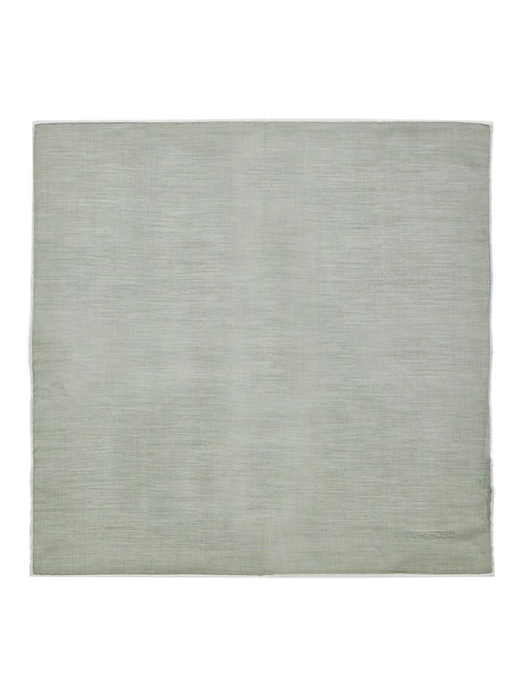 Green Cotton Pocket Square
