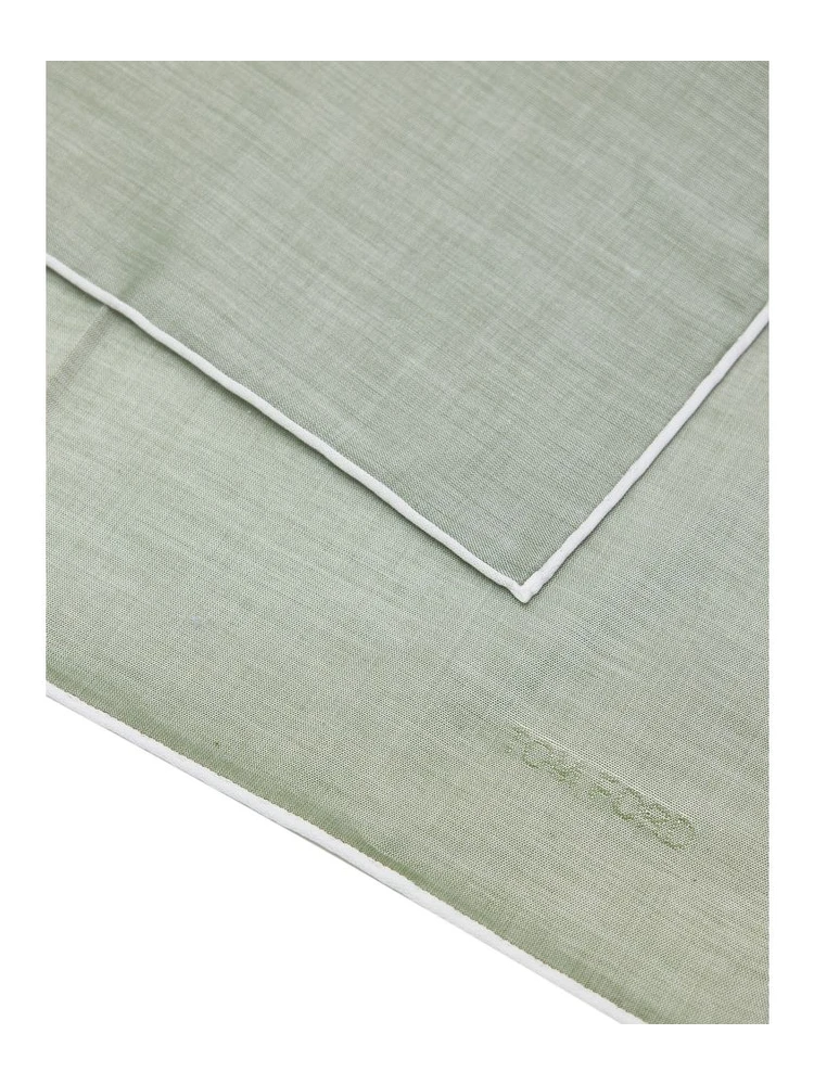 Green Cotton Pocket Square alternative