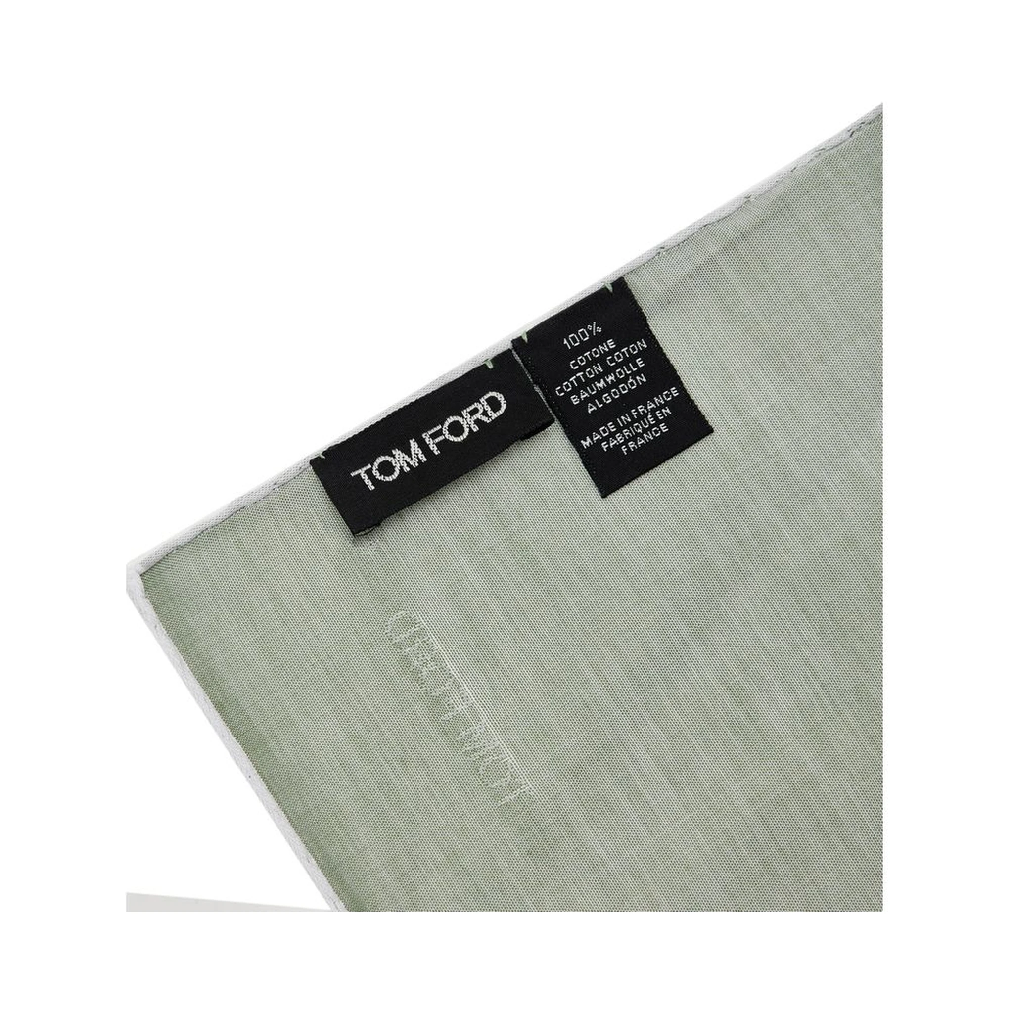 Green Cotton Pocket Square