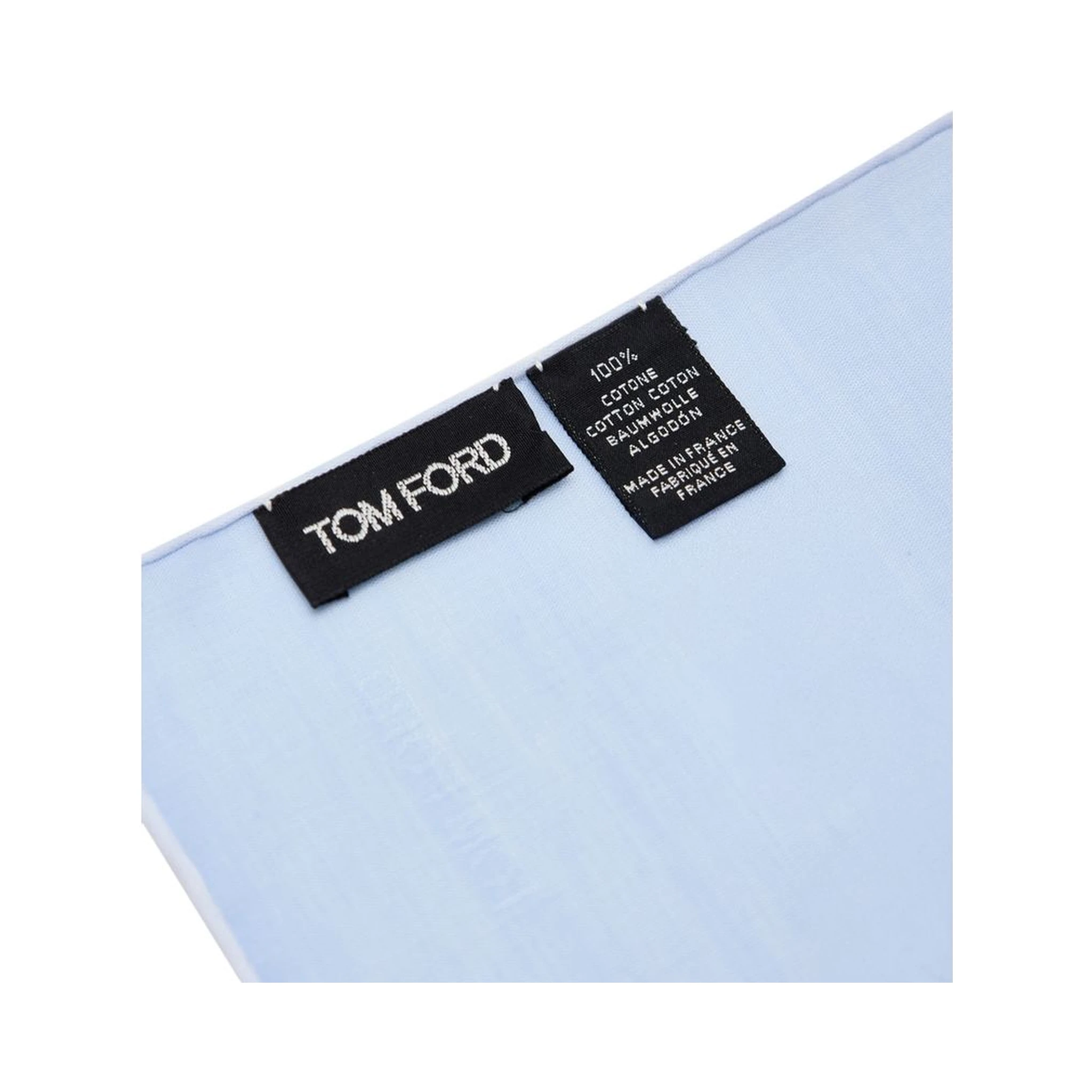 Blue Cotton Pocket Square