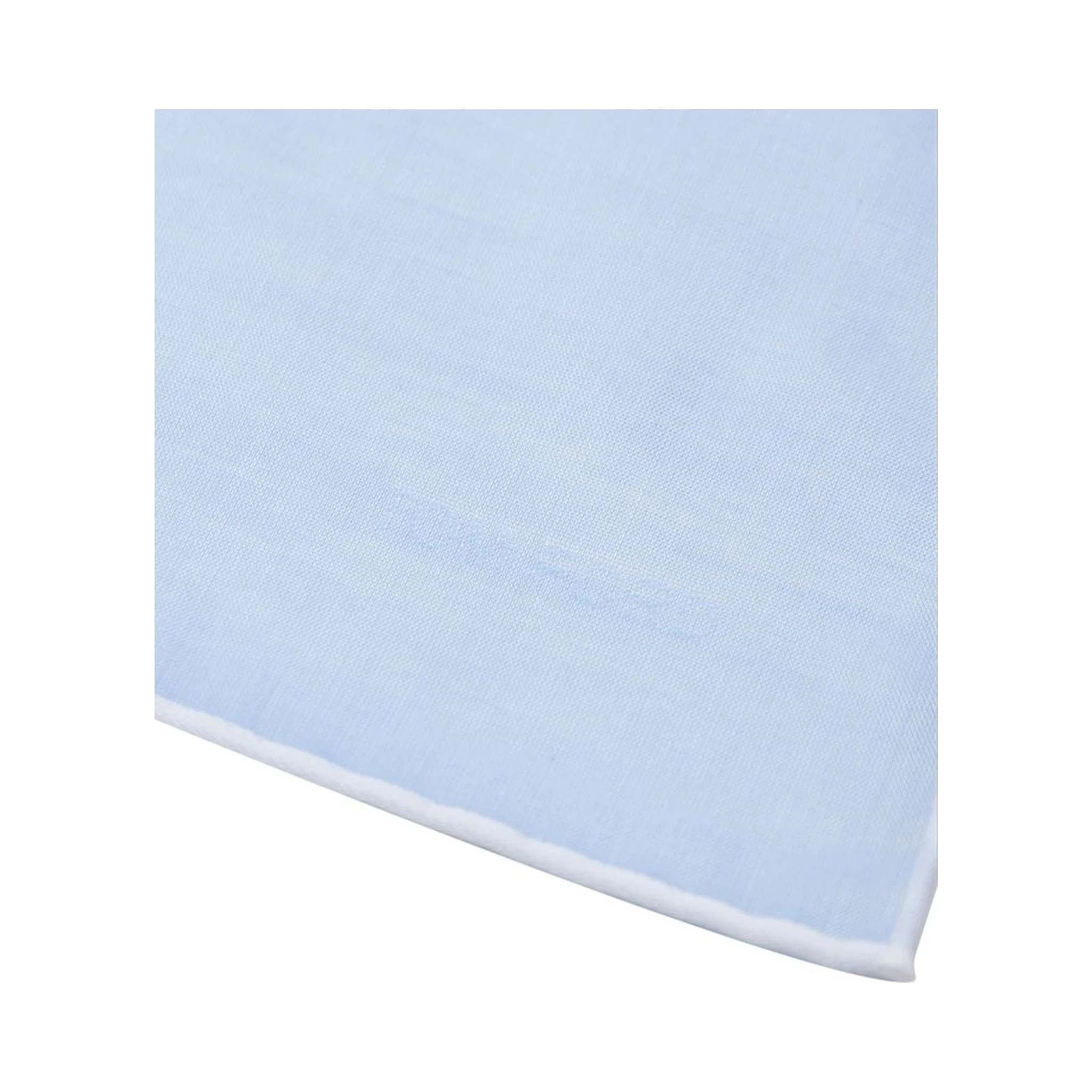 Blue Cotton Pocket Square