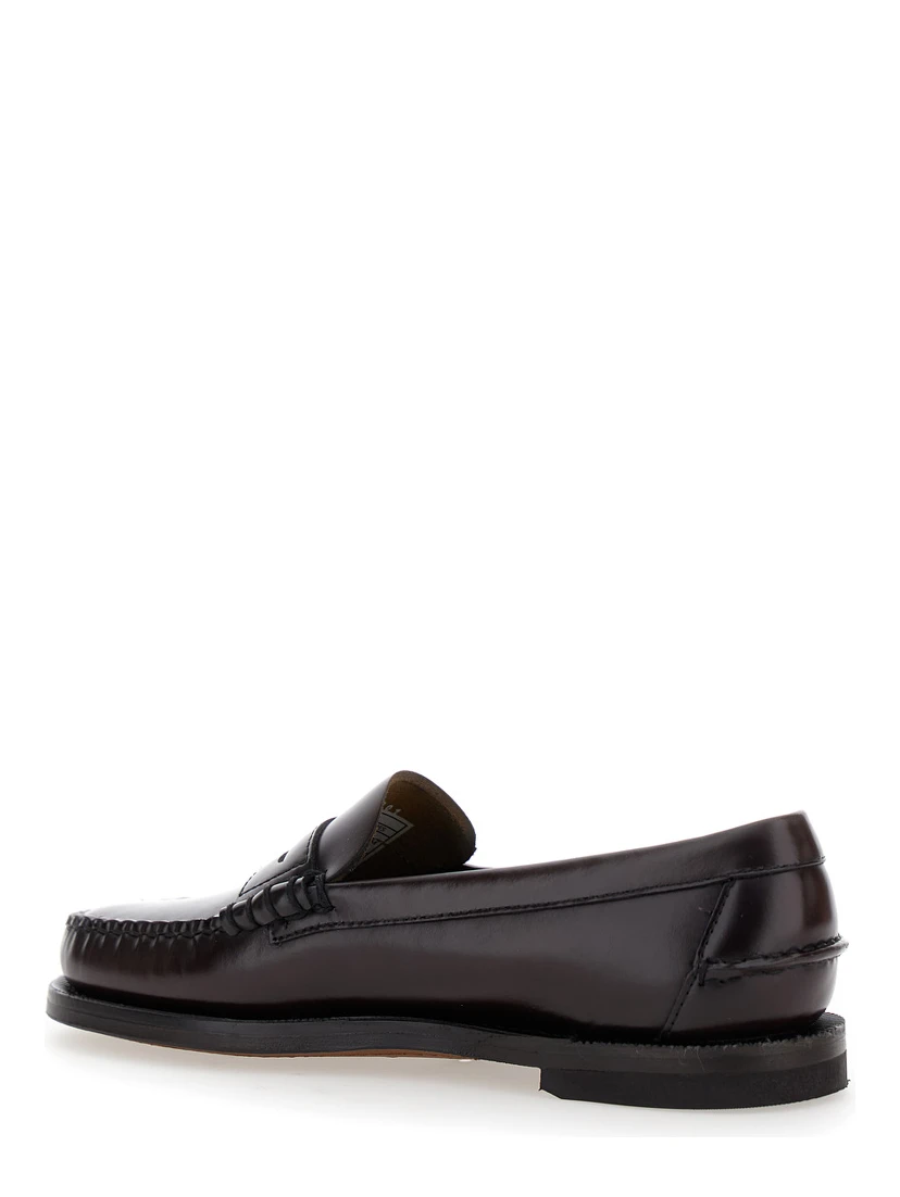 Dan Bordeaux Pull-On Loafers in Leather Woman