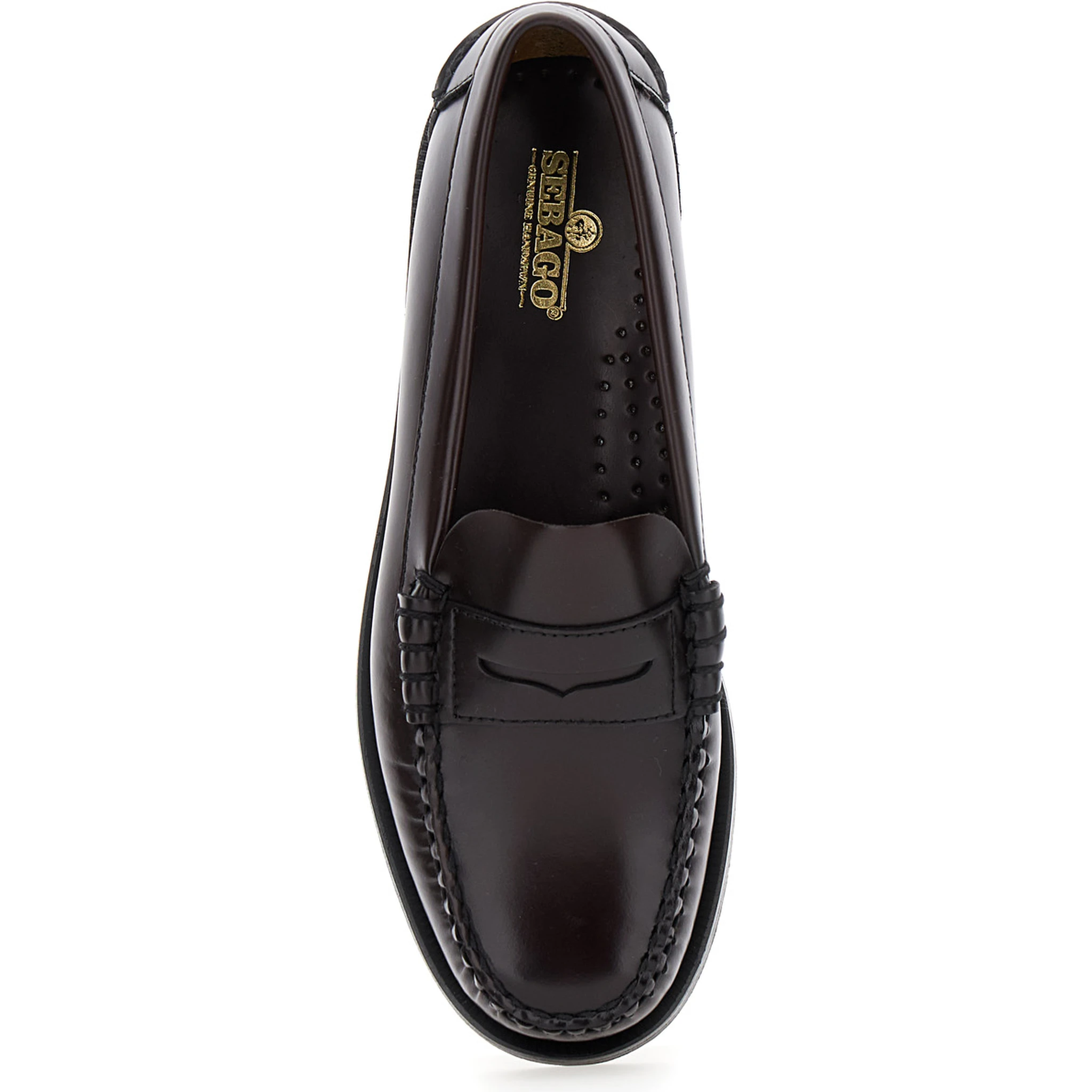 Dan Bordeaux Pull-On Loafers in Leather Woman
