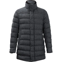 Silk and cashmere down jacket