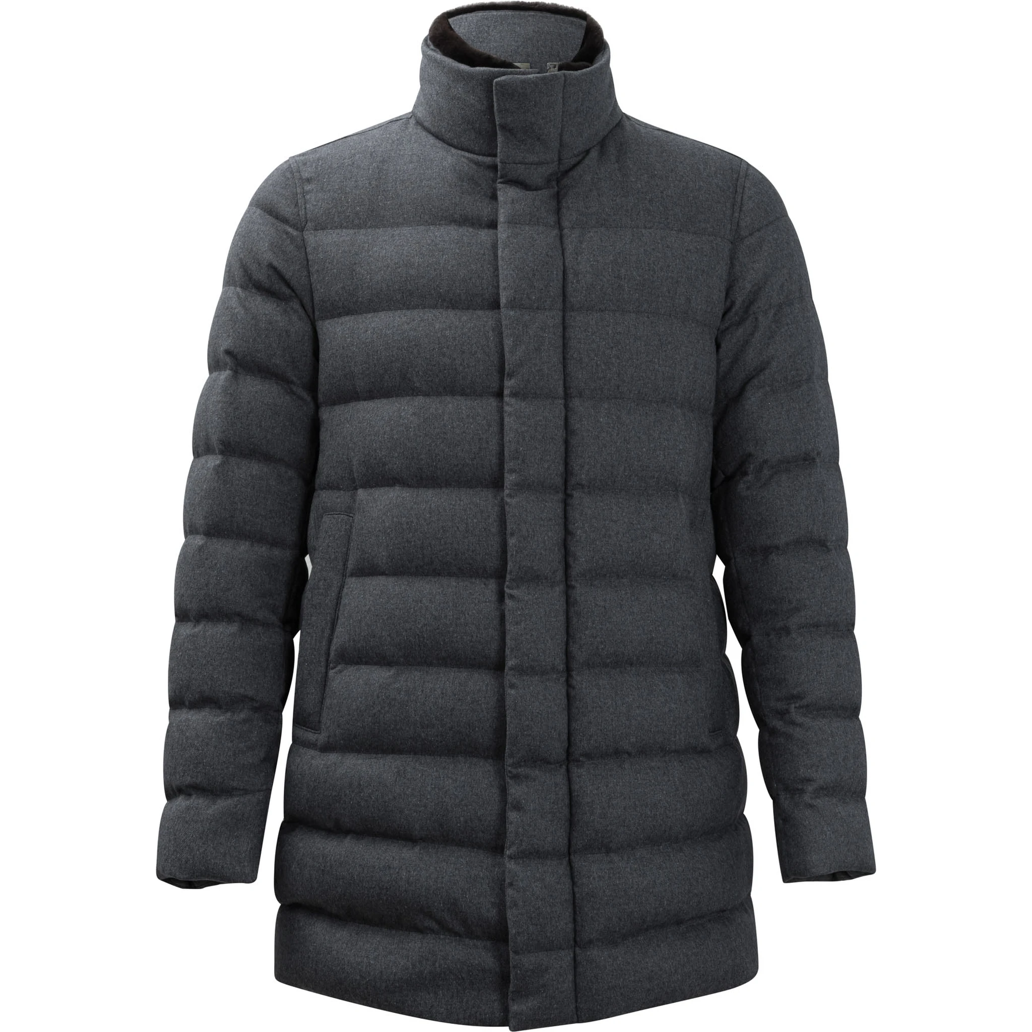 Silk and cashmere down jacket