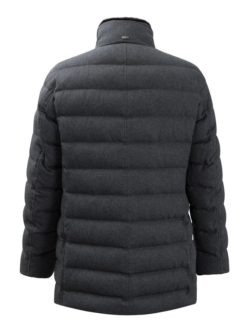 Silk and cashmere down jacket