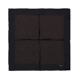 Black Silk Pocket Square