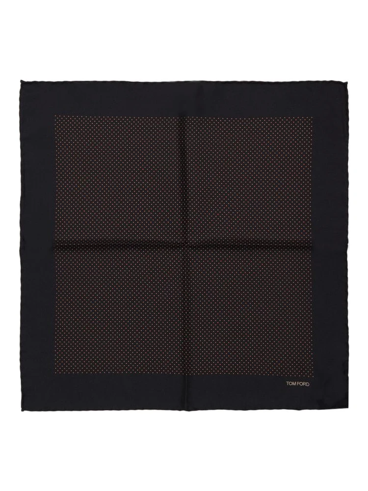 Black Silk Pocket Square