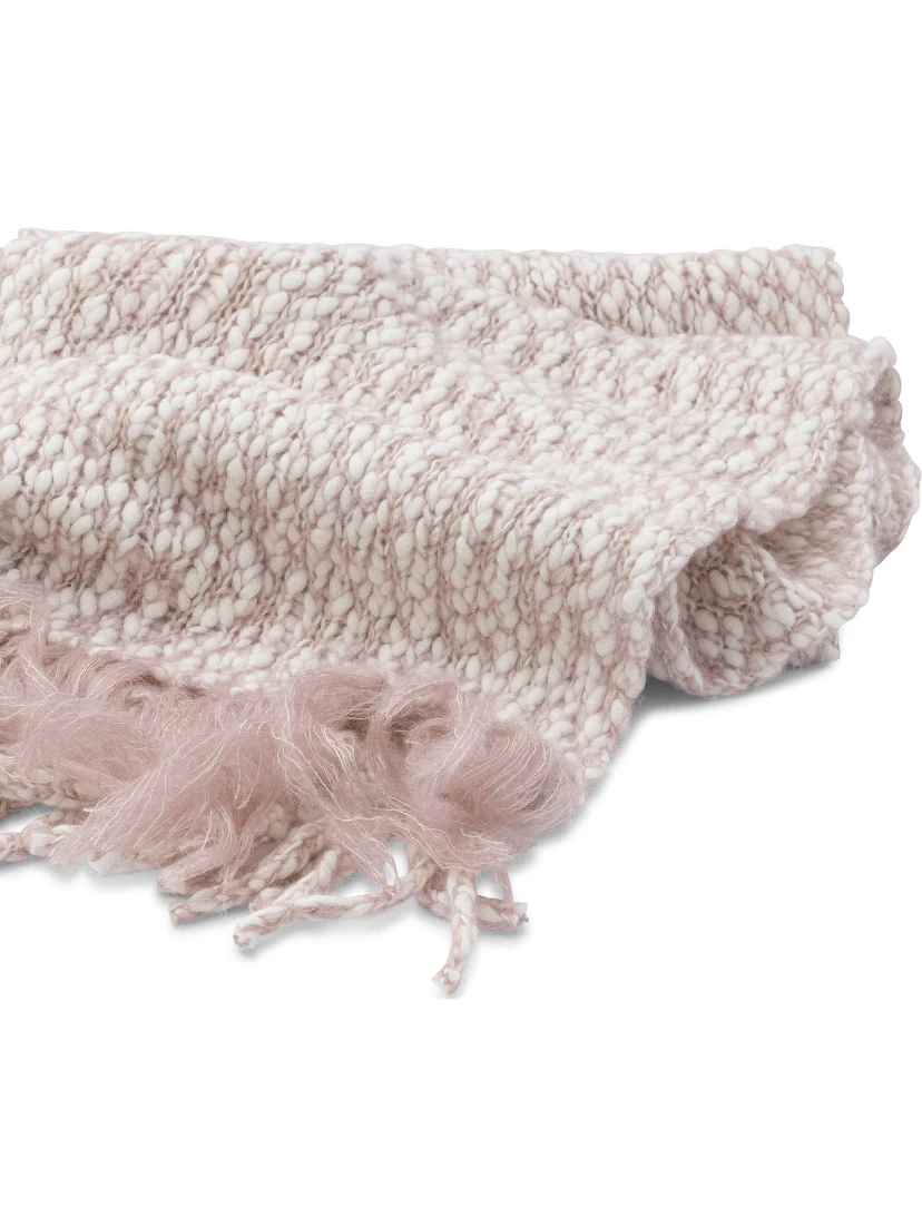 "Barite Bubbly" scarf in wool and mohair-silk