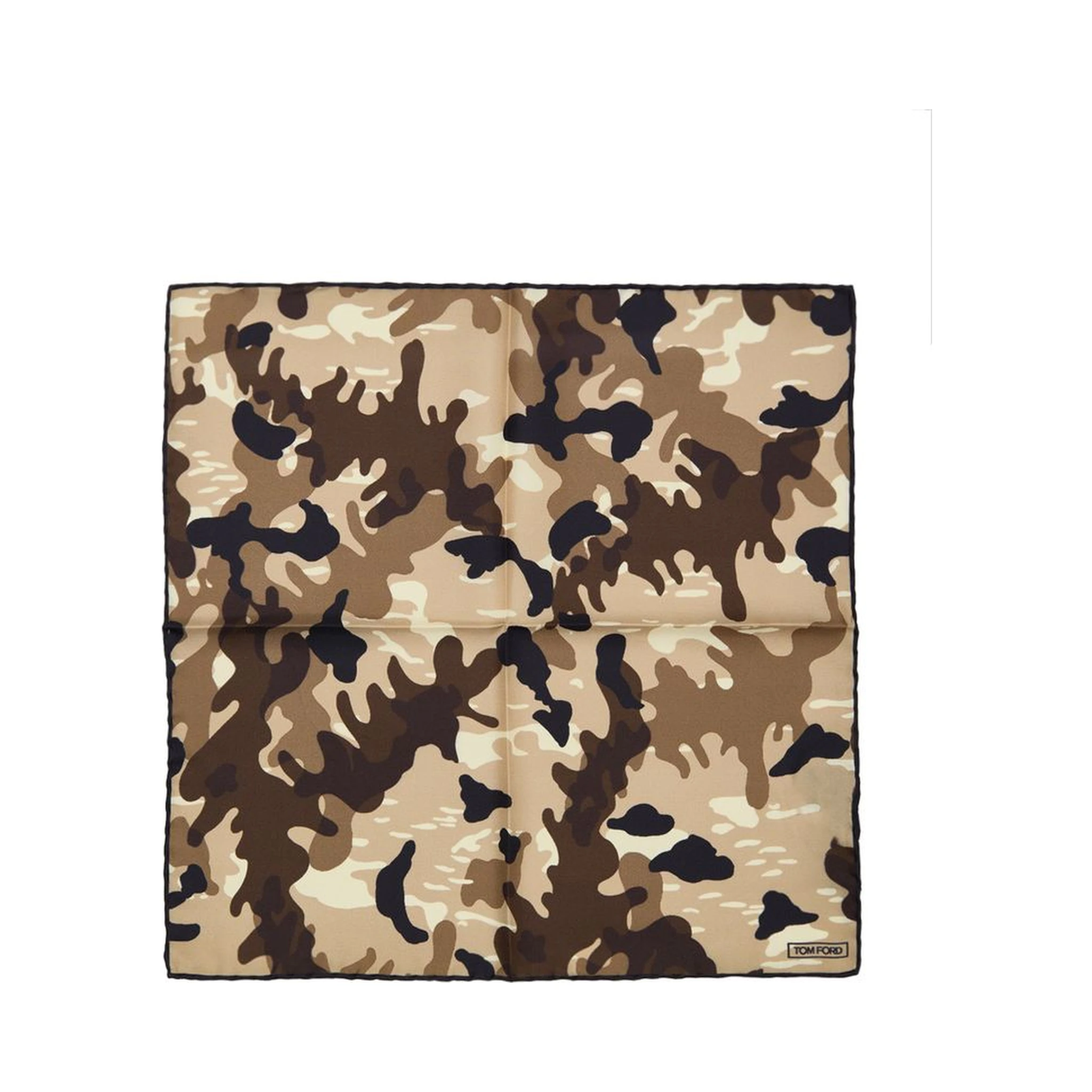 Beige Silk Pocket Square