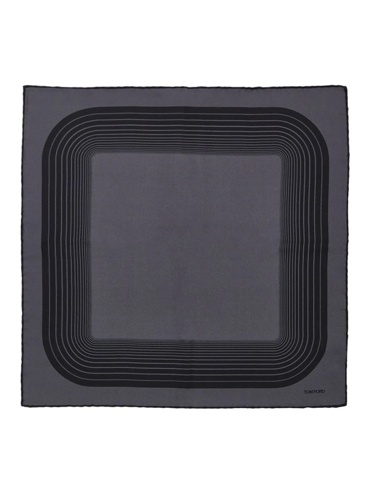 Gray Silk Pocket Square