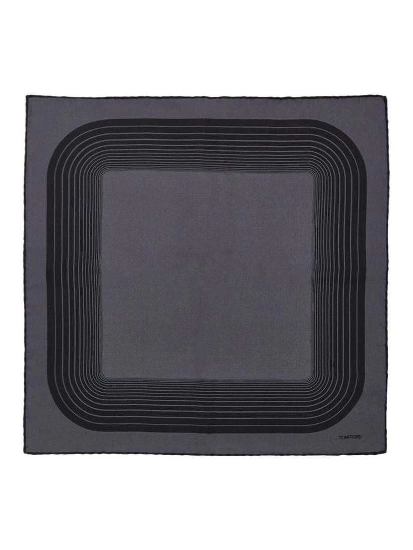 Gray Silk Pocket Square