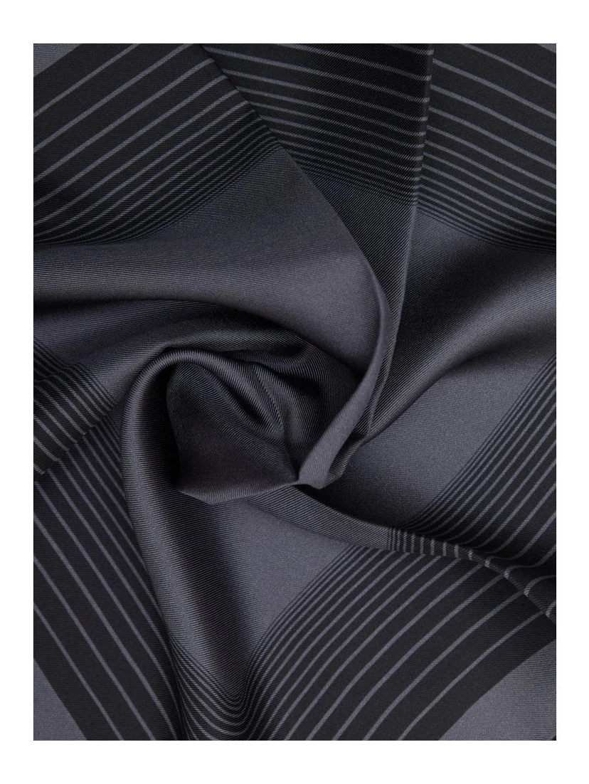 Gray Silk Pocket Square