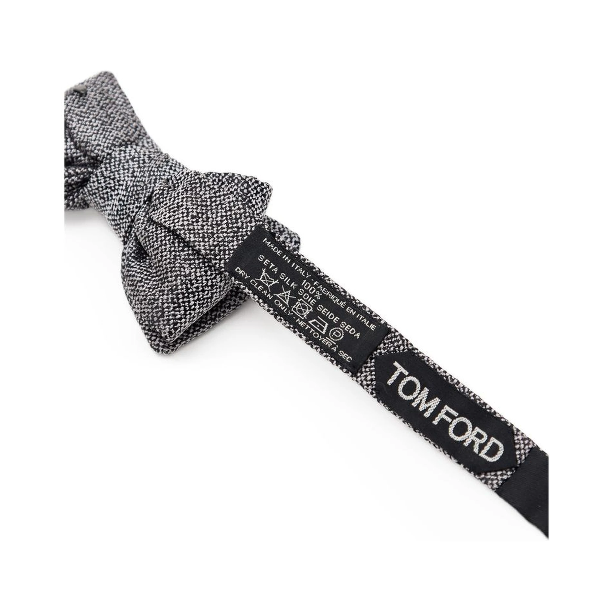 Gray Silk Bowtie