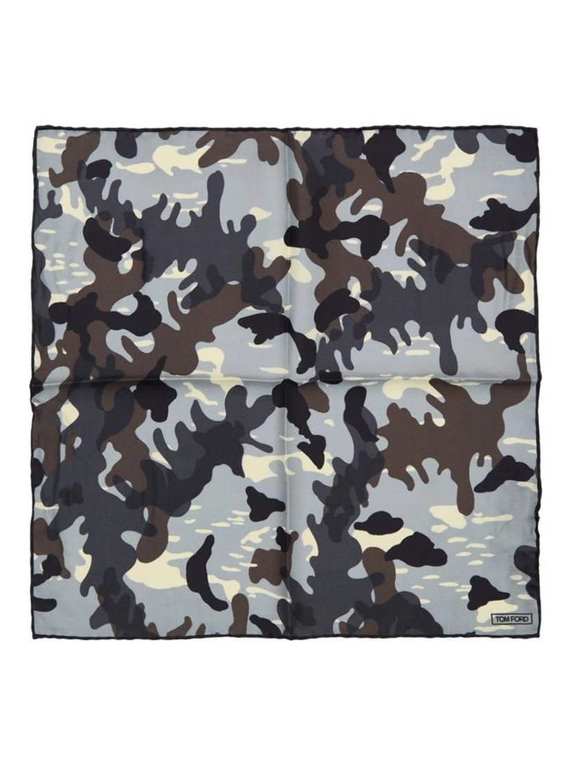 Gray Silk Pocket Square