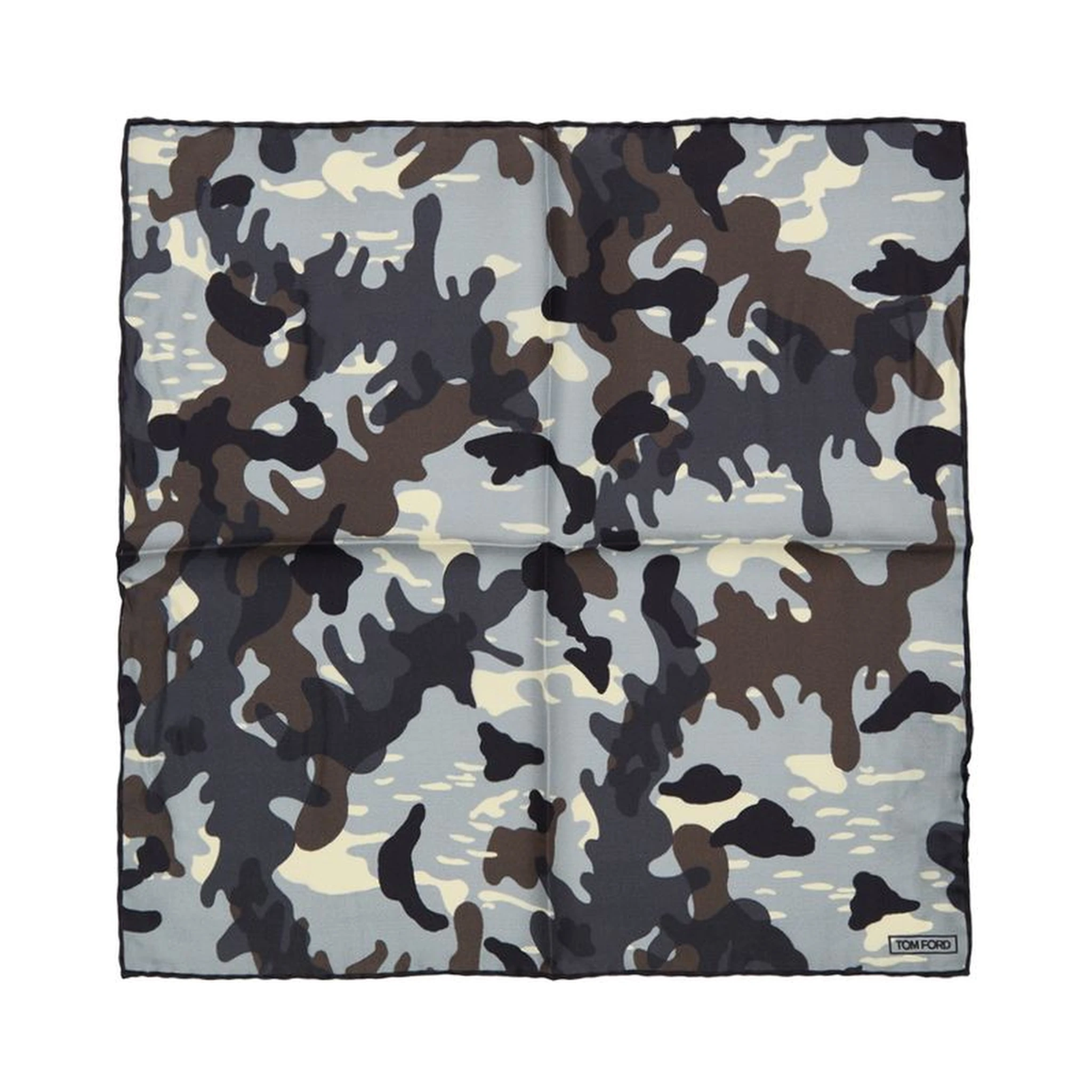 Gray Silk Pocket Square