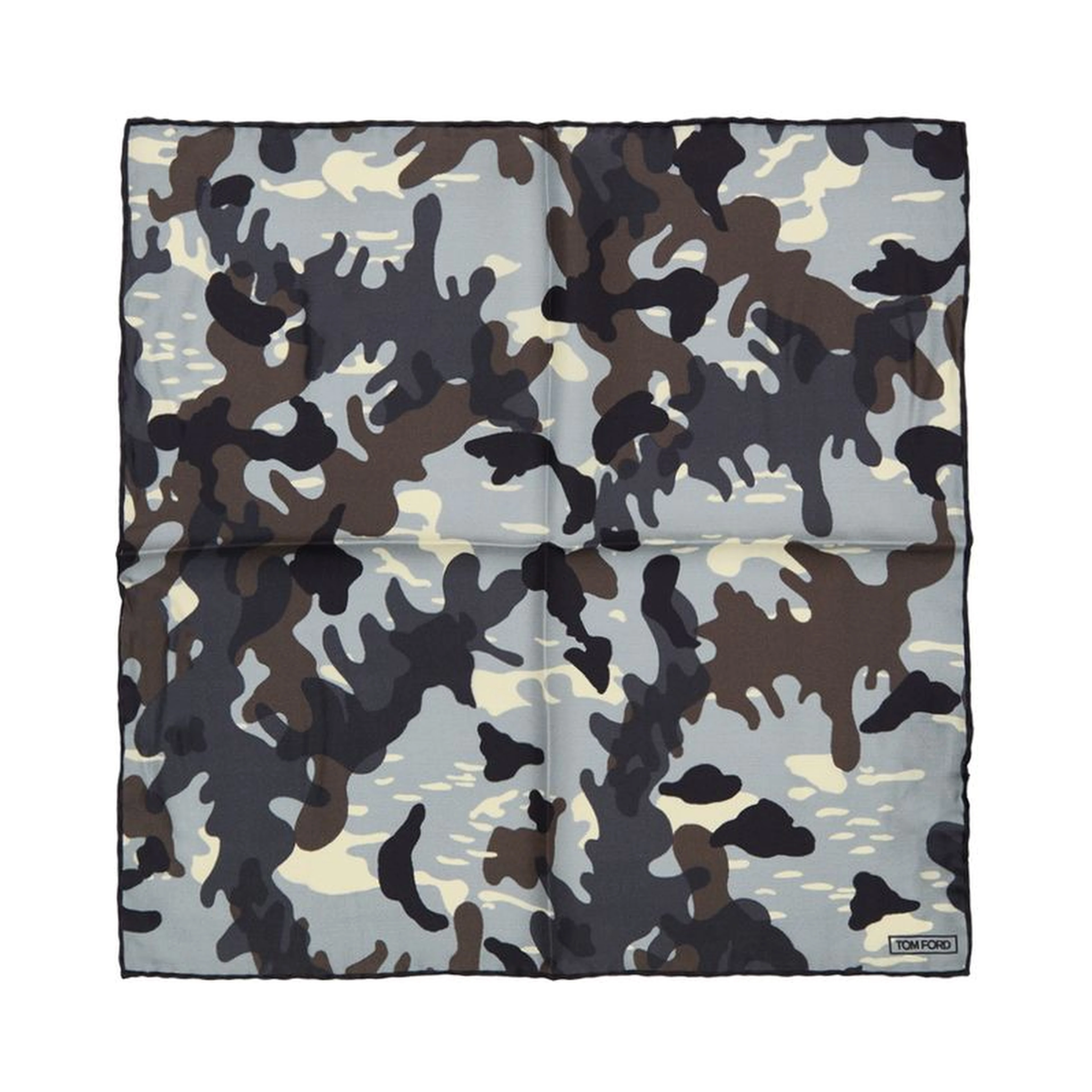 Gray Silk Pocket Square