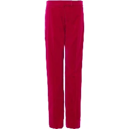 Fuchsia Cotton Dress Pants
