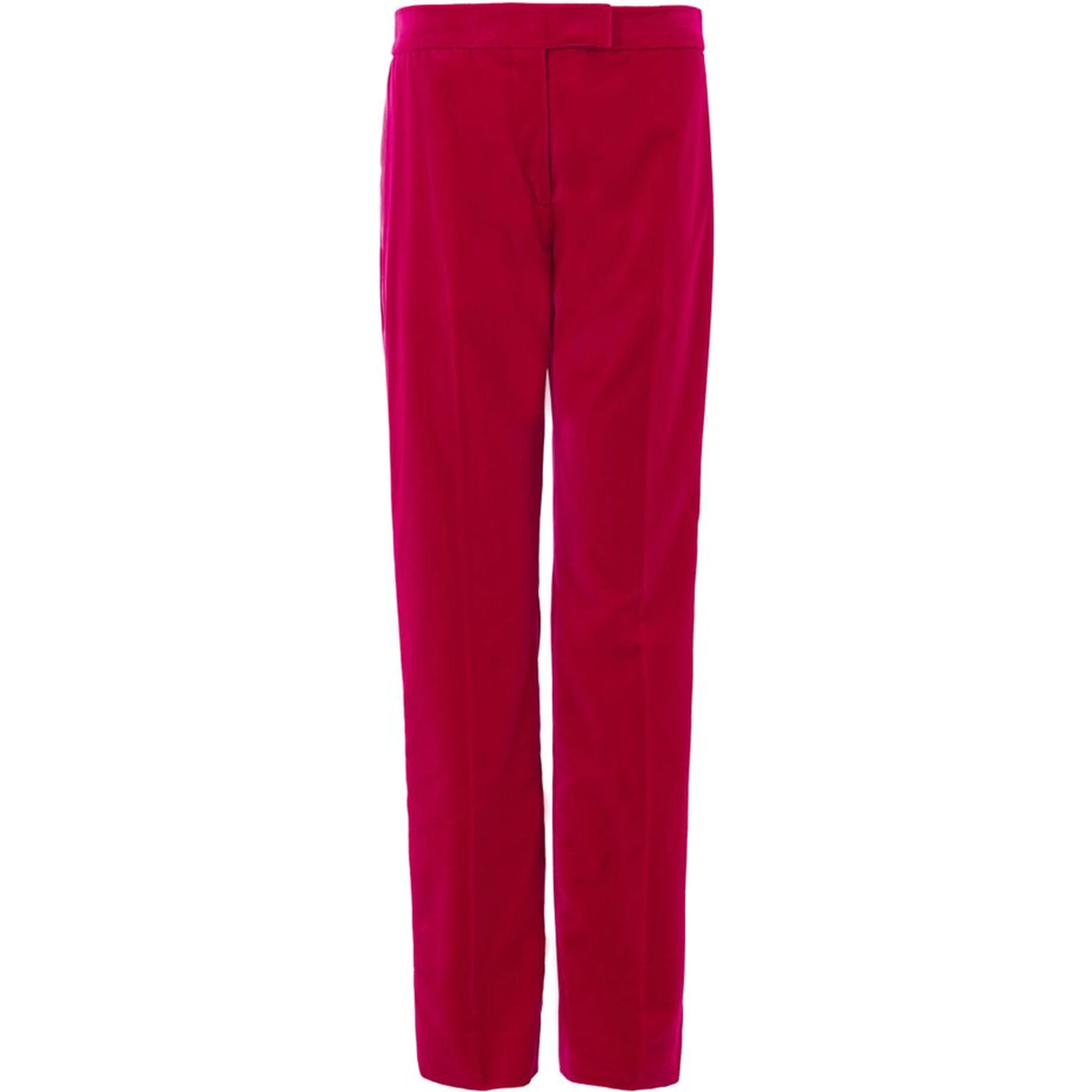 Fuchsia Cotton Dress Pants