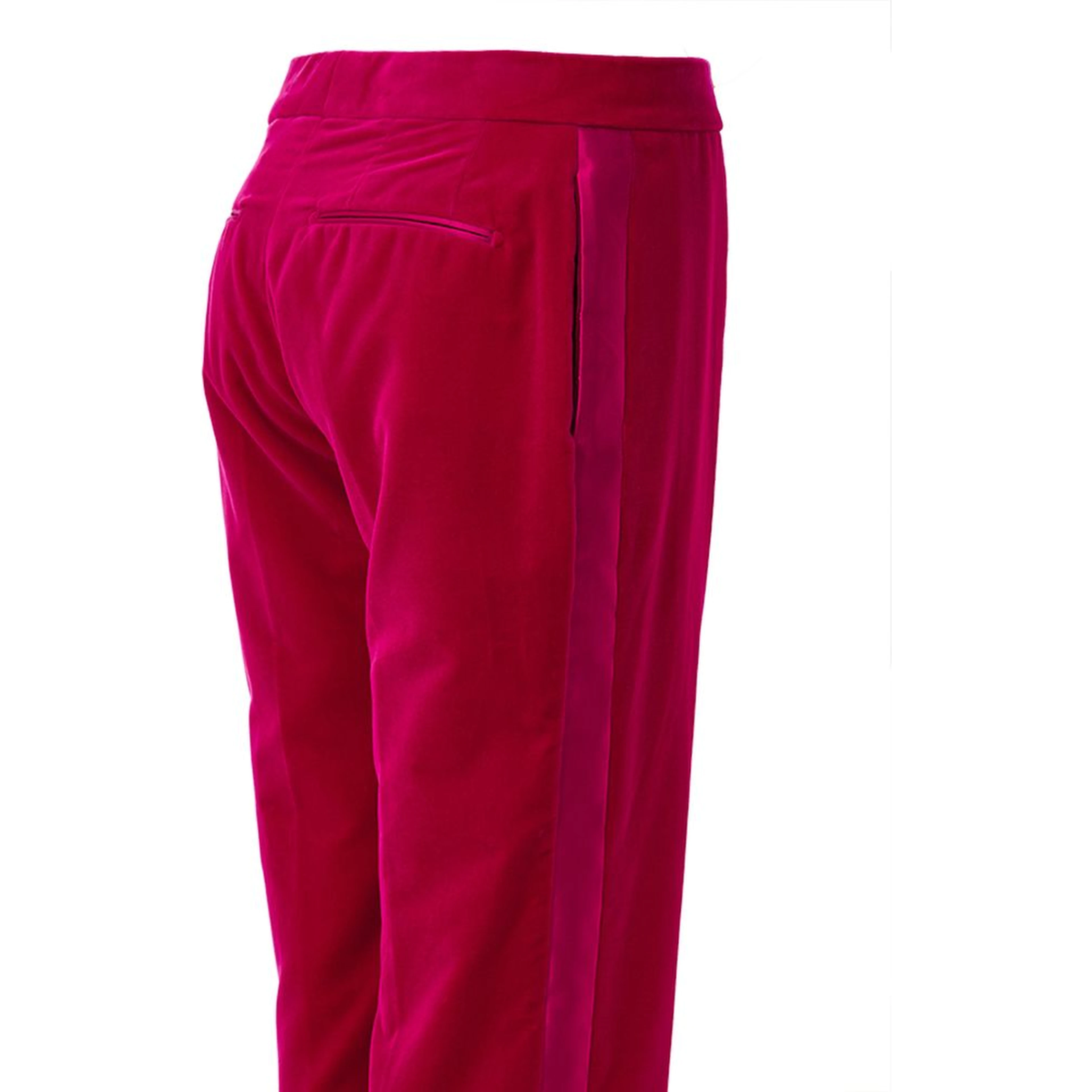 Fuchsia Cotton Dress Pants