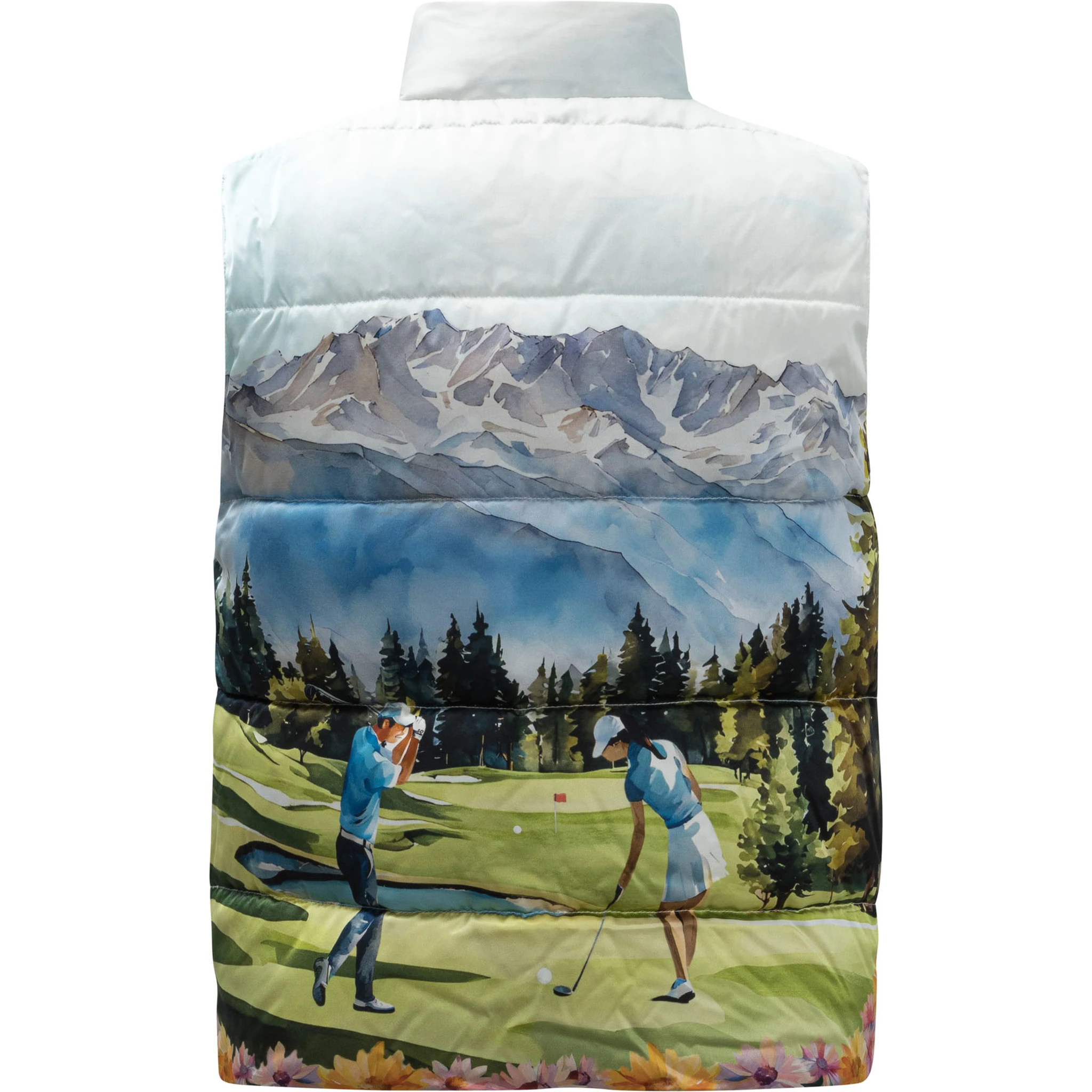 Silk sleeveless jacket