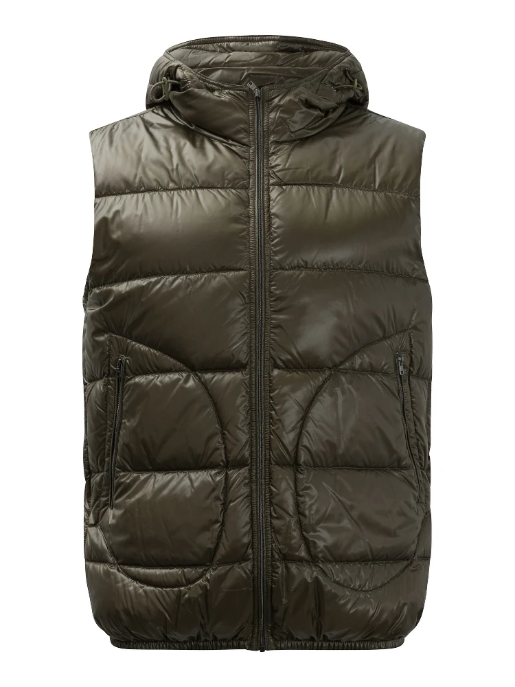 Hoodie sleeveless jacket