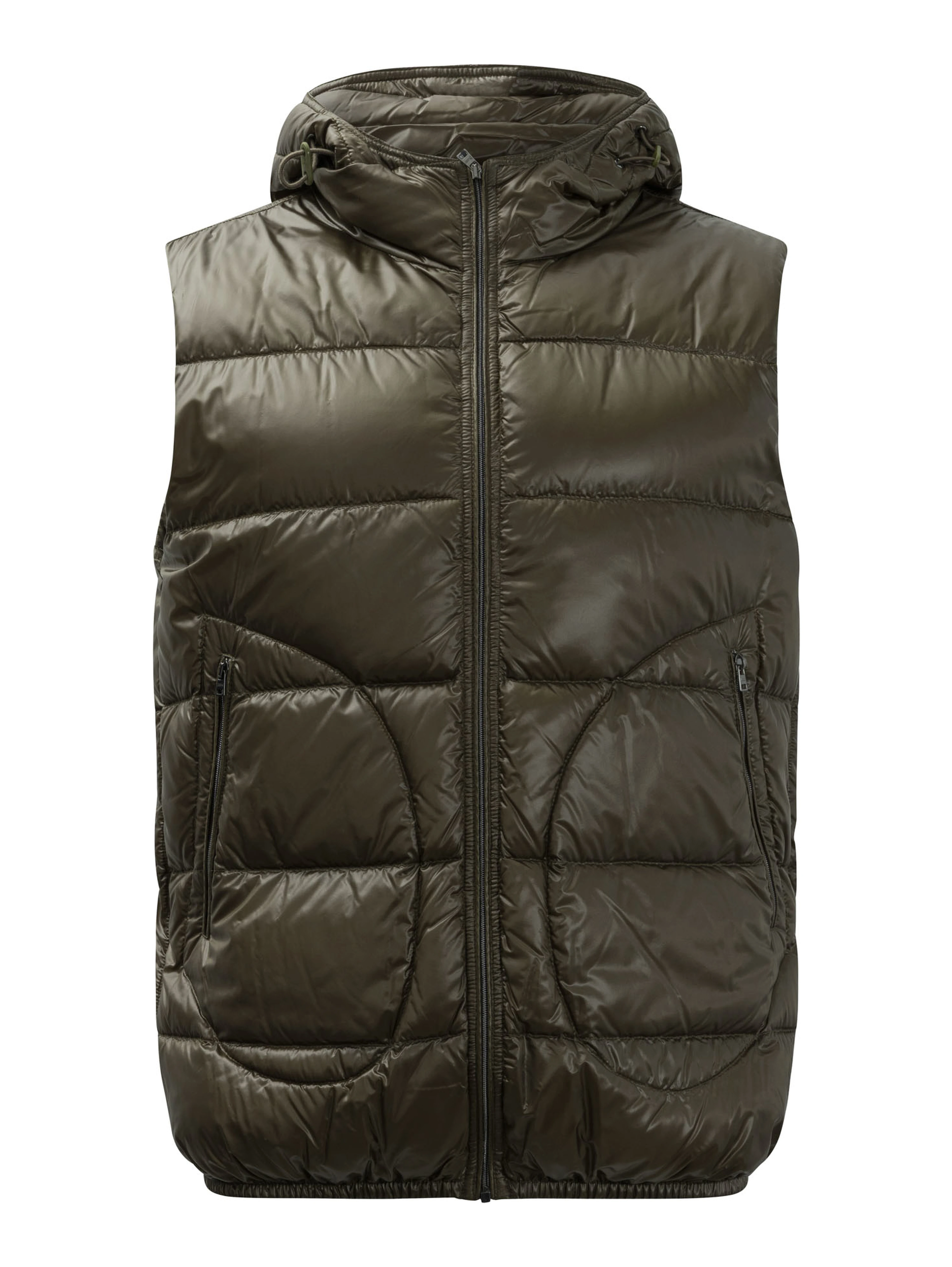 Hoodie sleeveless jacket