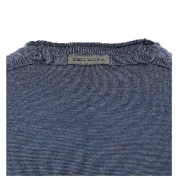 Blue Silk Sweatshirt