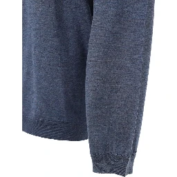 Blue Silk Sweatshirt