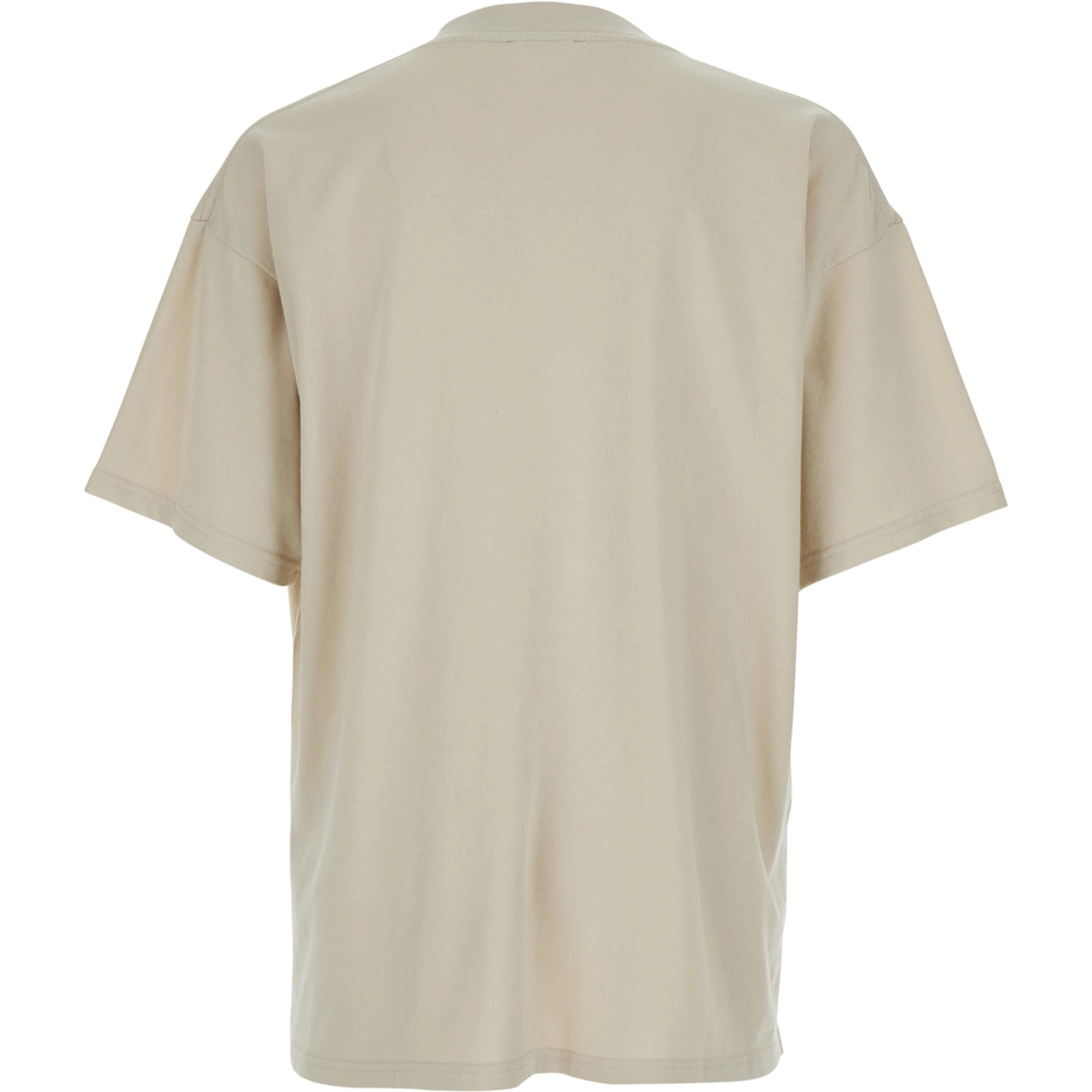 Thoroughbred White T-Shirt with Doberman Graphic Print and Logo Lettering on the Front in Cotton Man