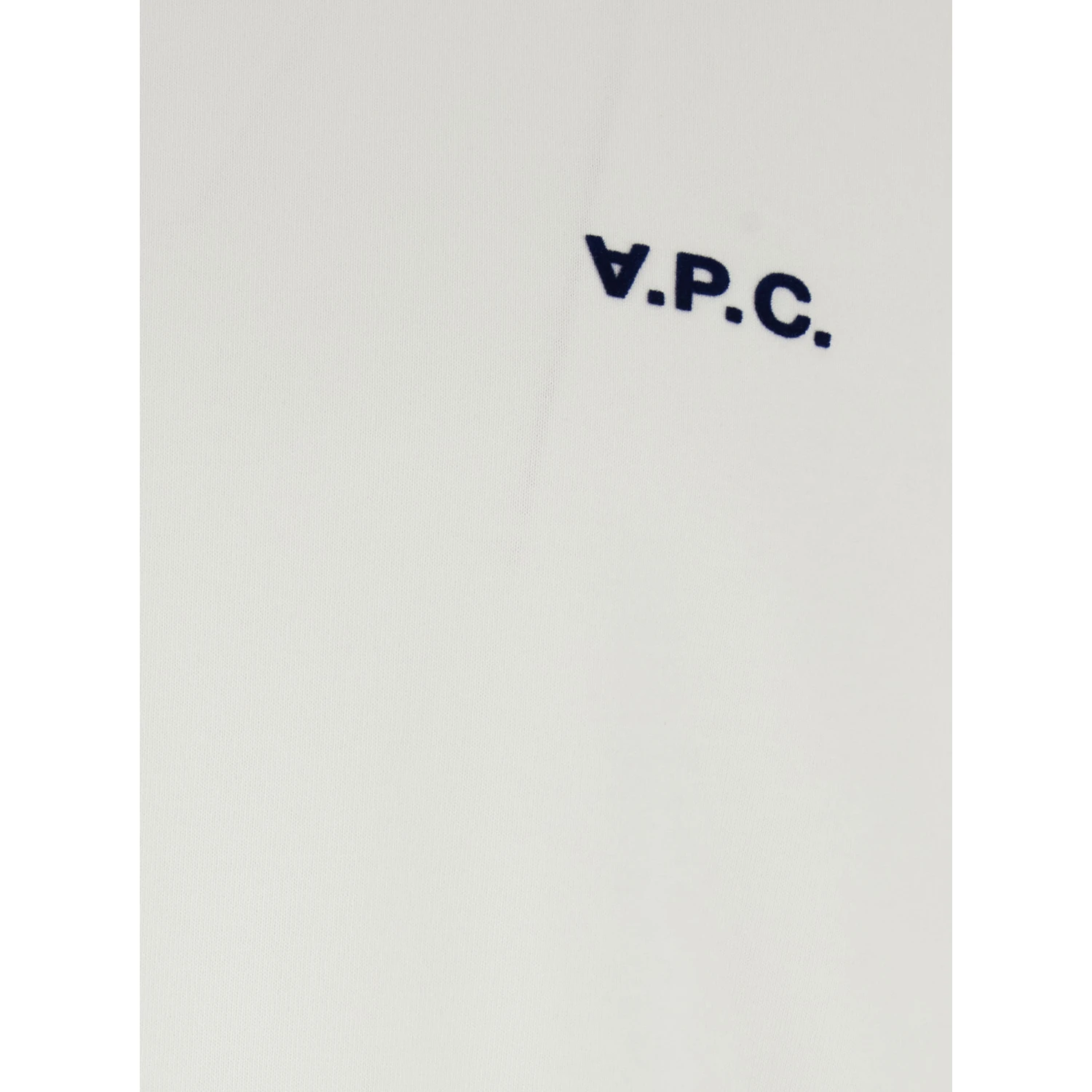 White Crewneck T-Shirt with Logo Embroidered on the Front in Cotton Man