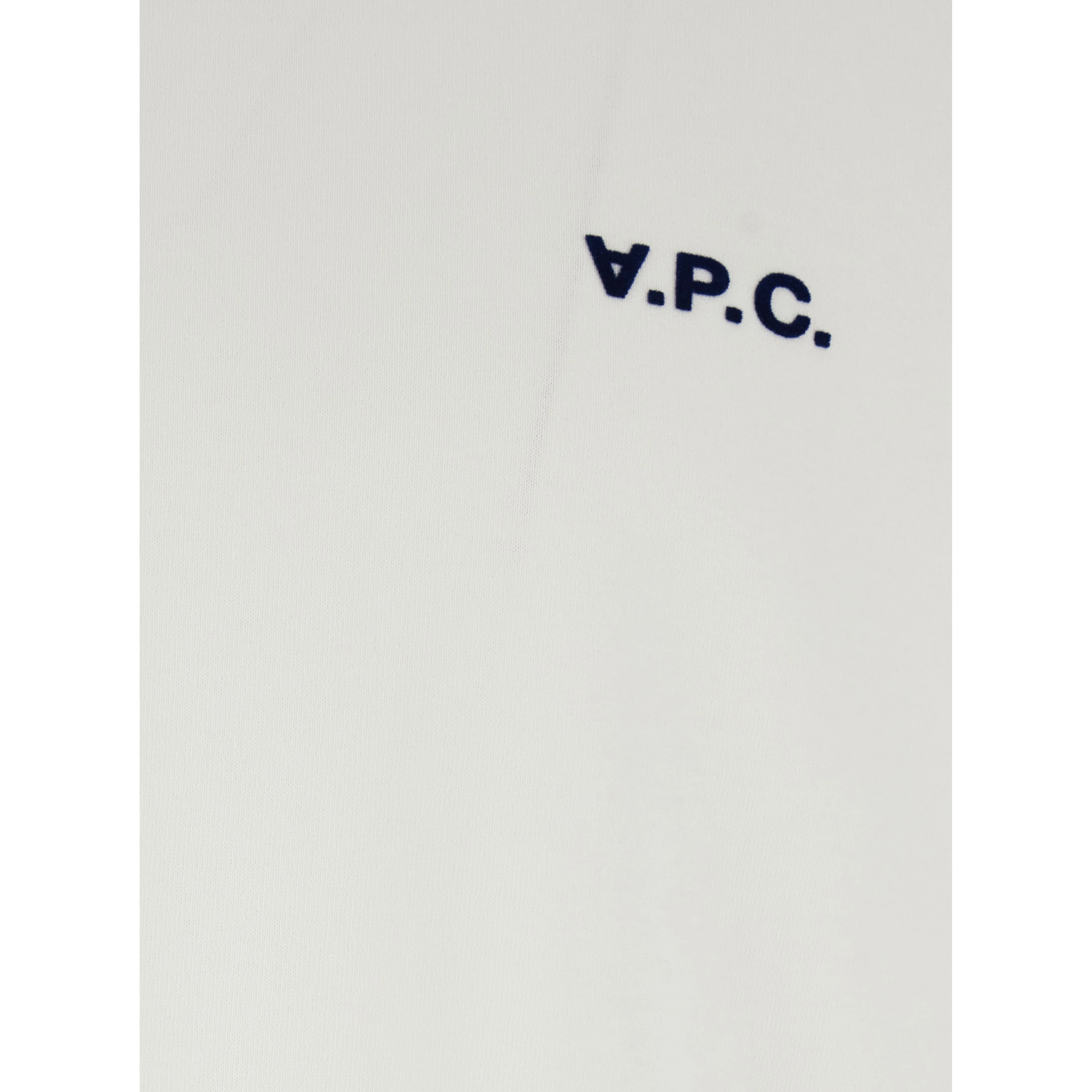 White Crewneck T-Shirt with Logo Embroidered on the Front in Cotton Man