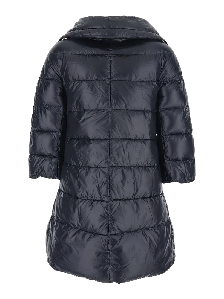 Cleofe Black Down Jacket with Front Zip Closure in Tech Fabric Woman alternative