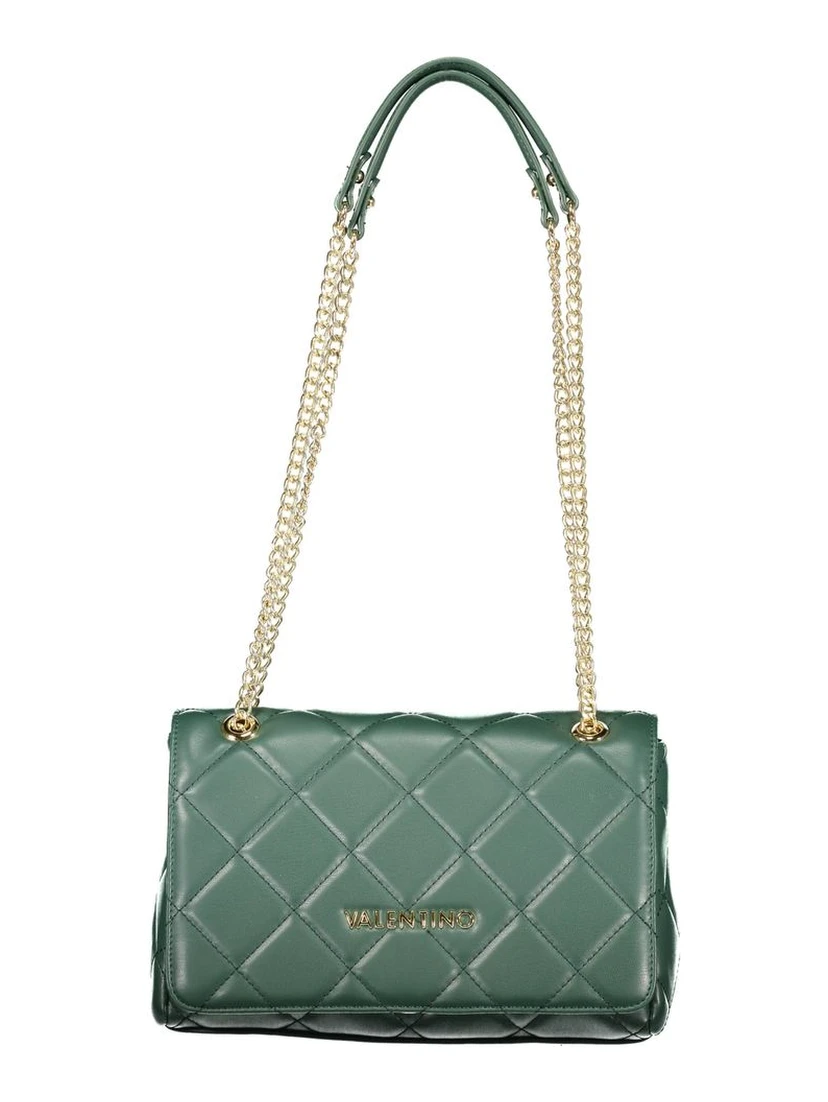 Green Polyethylene Women Handbag