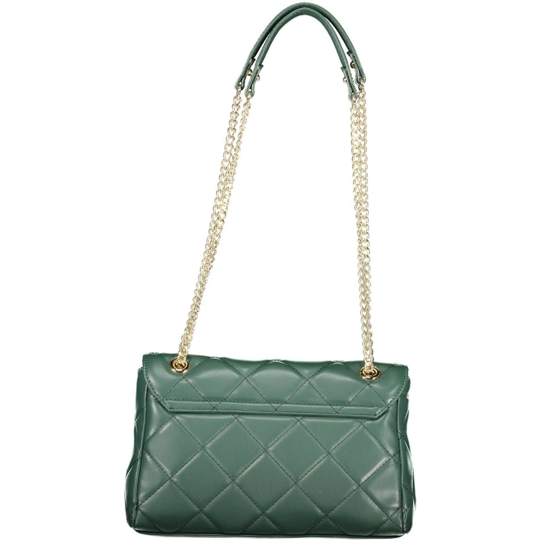 Green Polyethylene Women Handbag