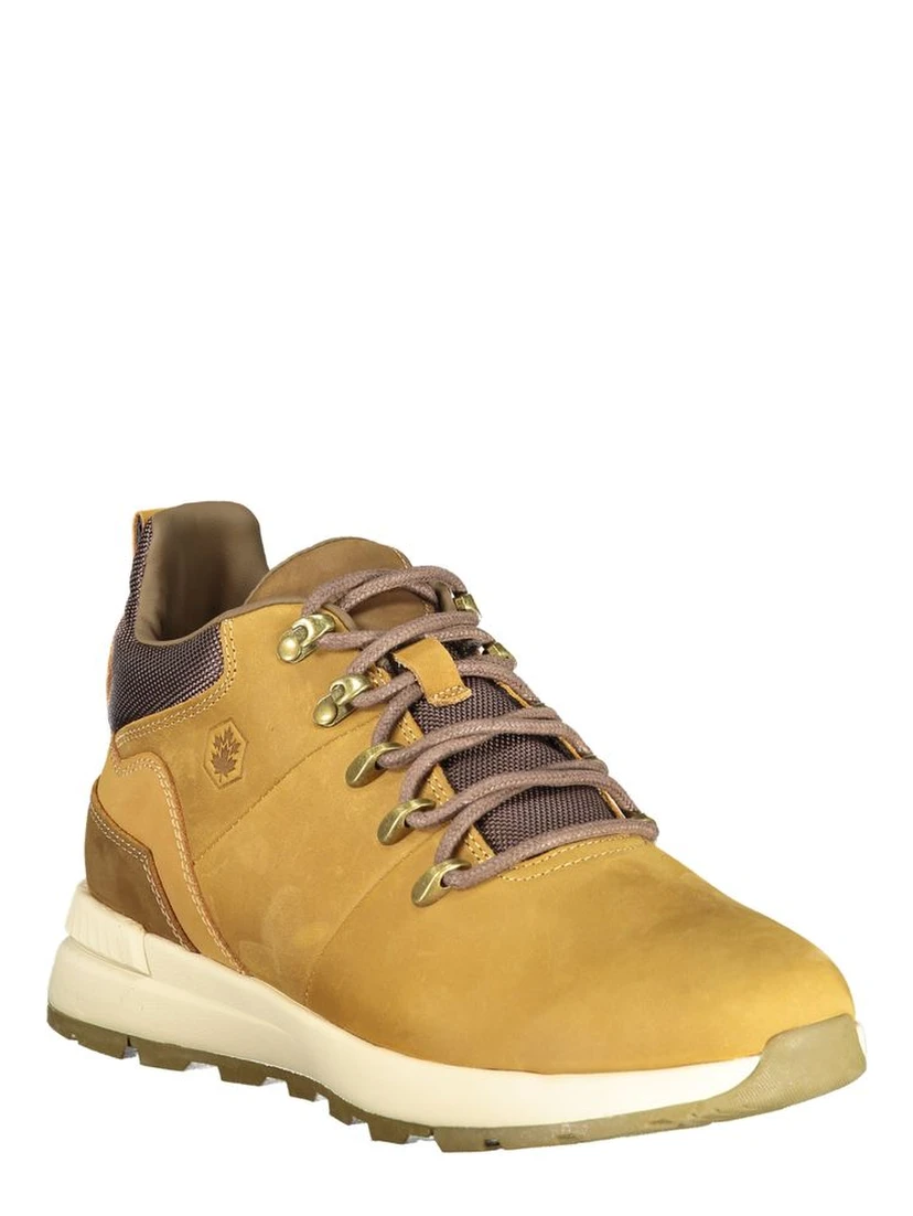 Brown Leather Men Sneaker