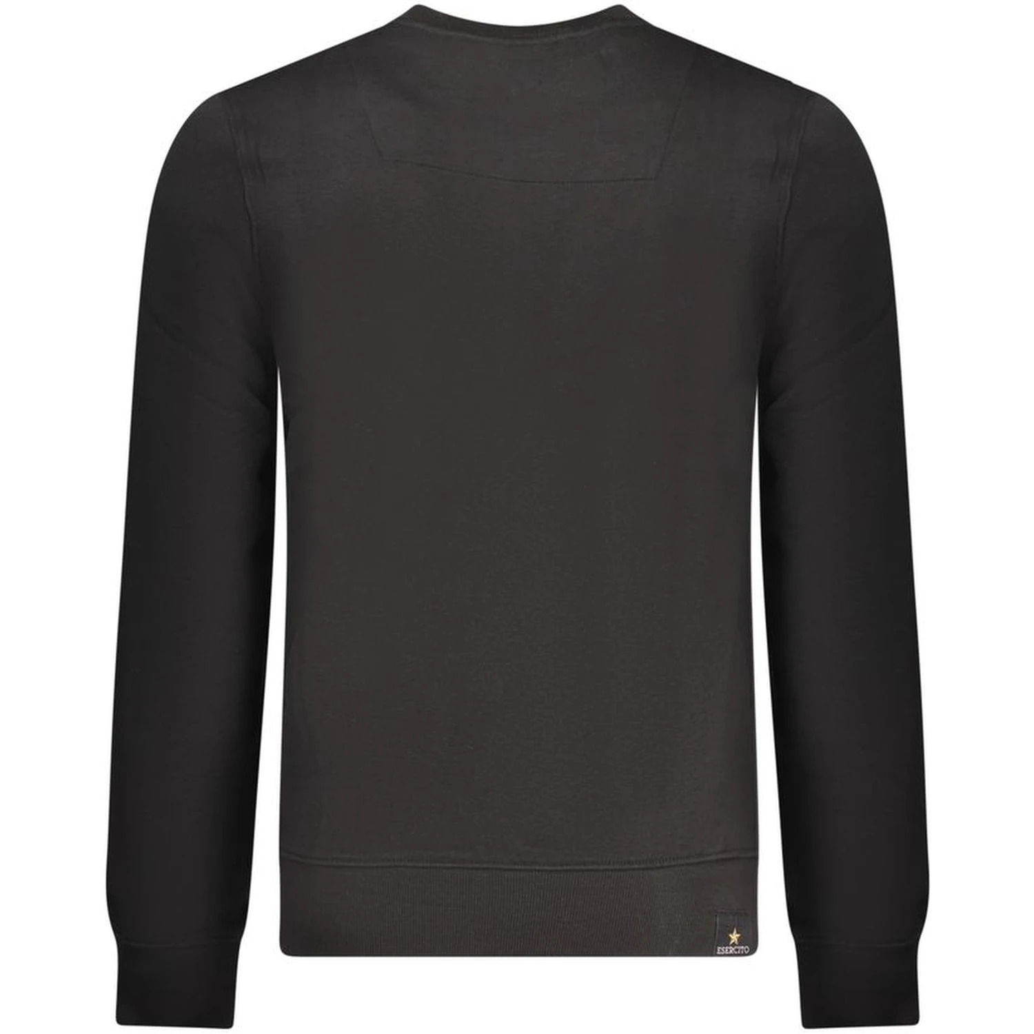 Black Cotton Men Sweater