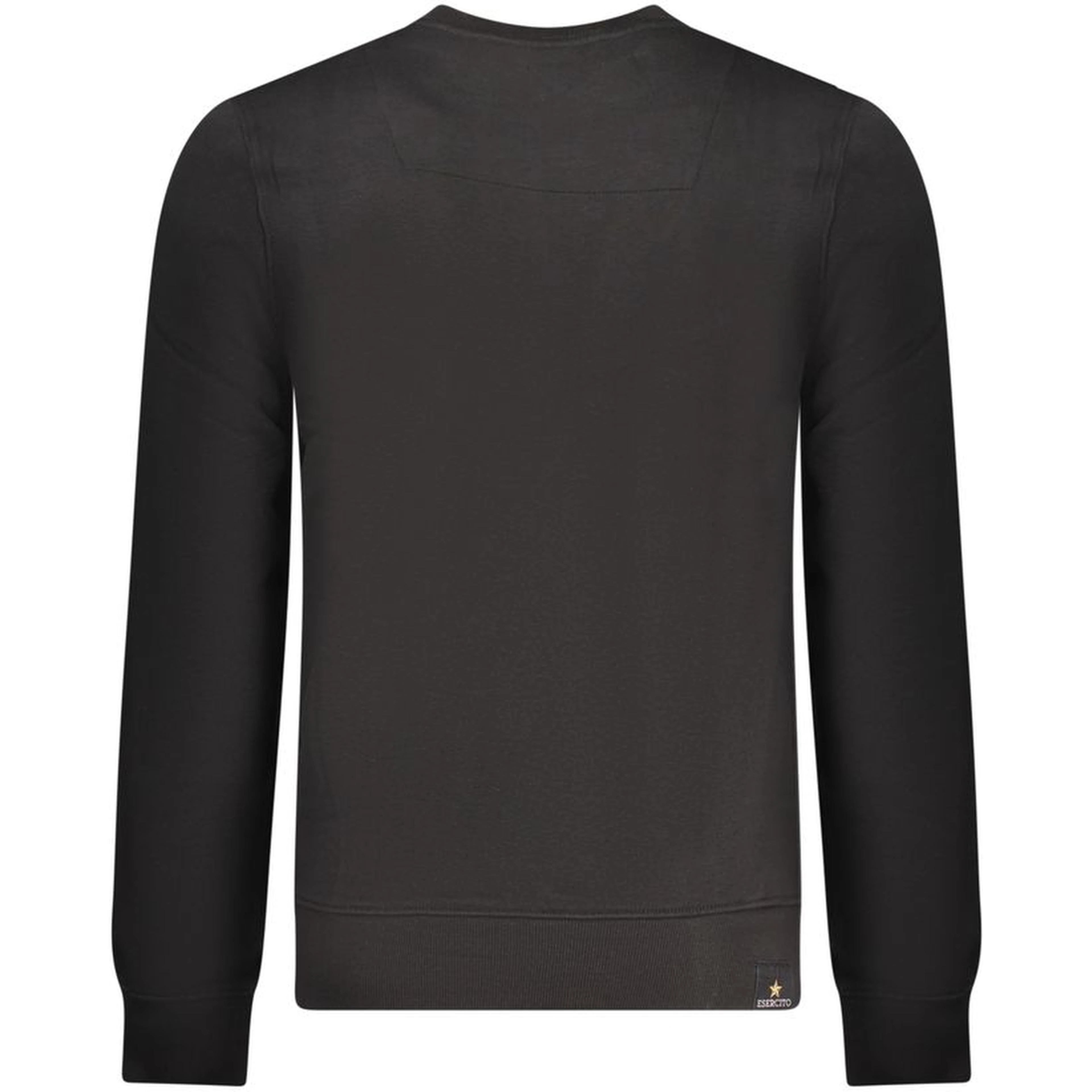 Black Cotton Men Sweater
