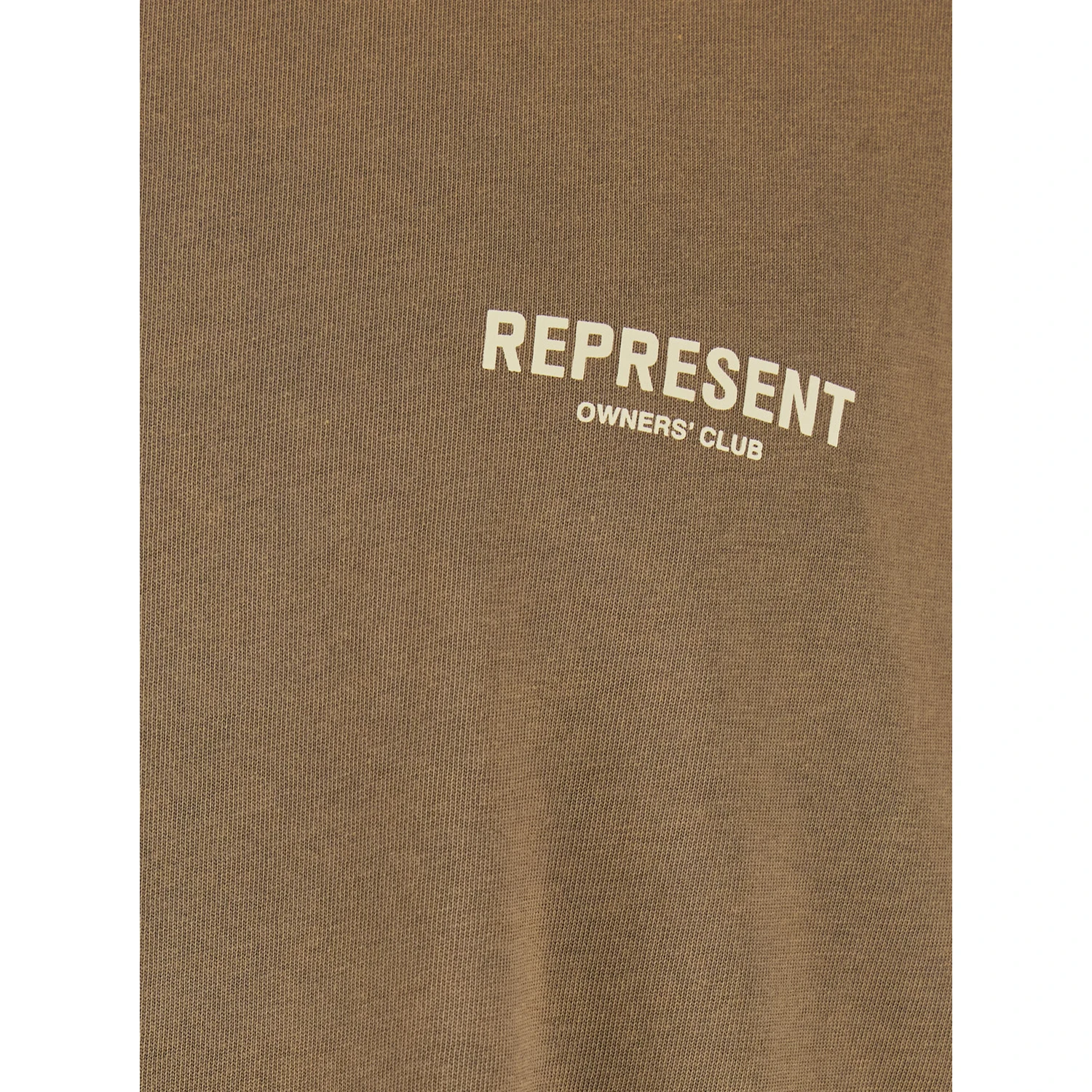 Brown T-Shirt with Logo on the Front and Maxi Logo on the Back in Cotton Man