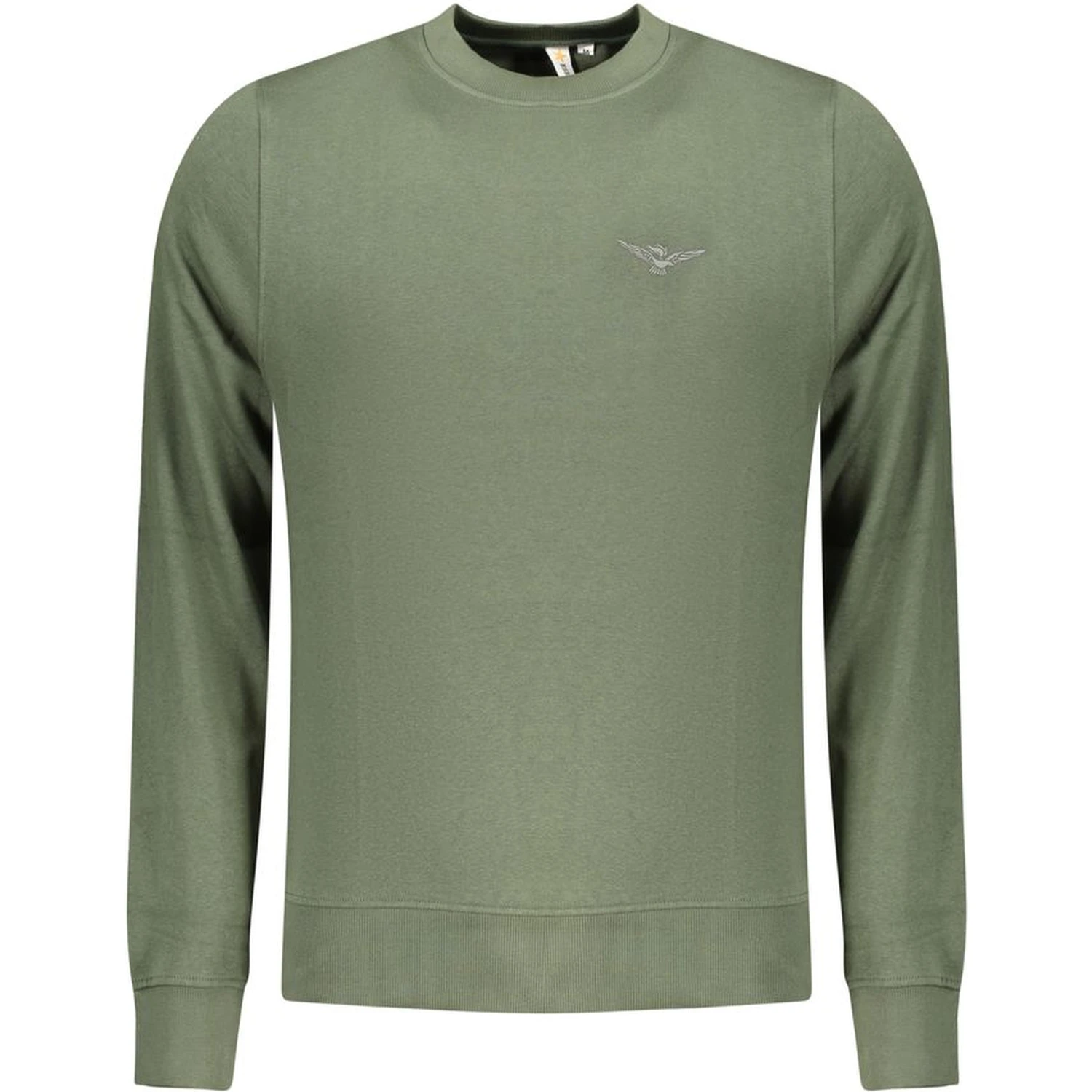 Green Cotton Men Sweater