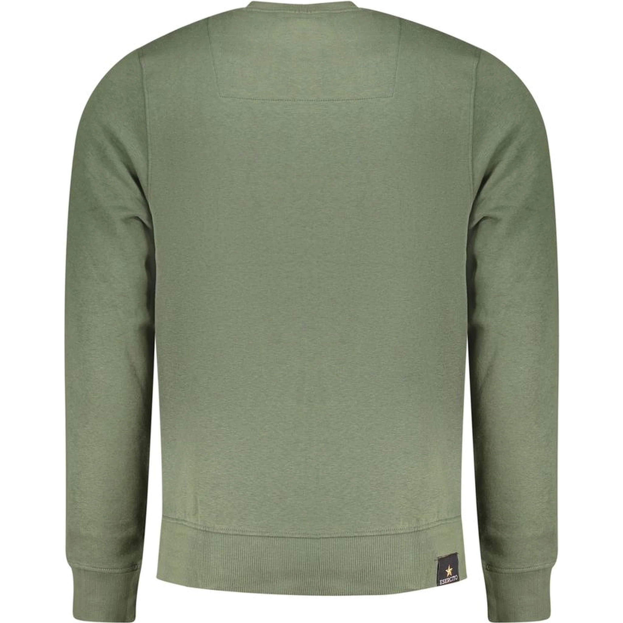 Green Cotton Men Sweater