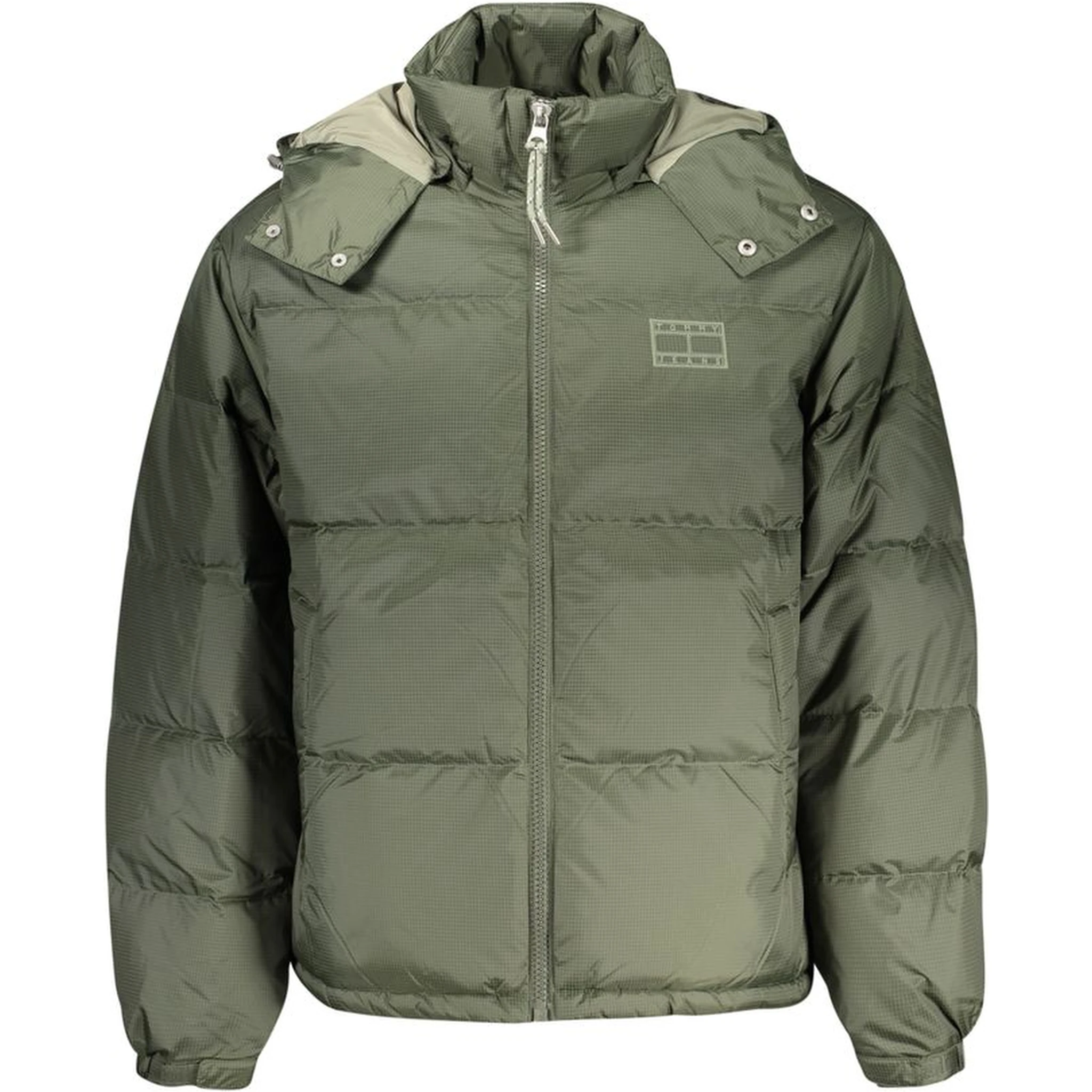 Green Polyester Men Jacket