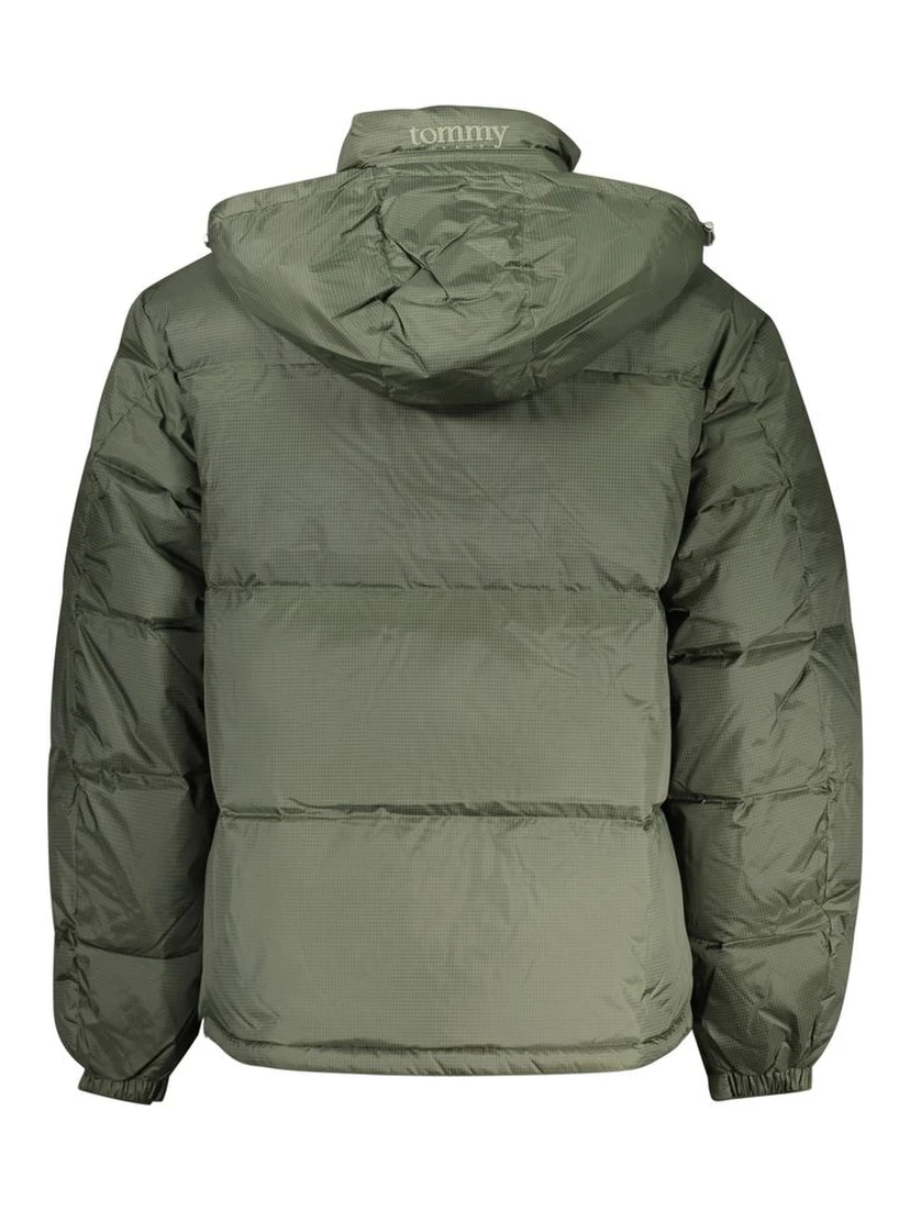 Green Polyester Men Jacket