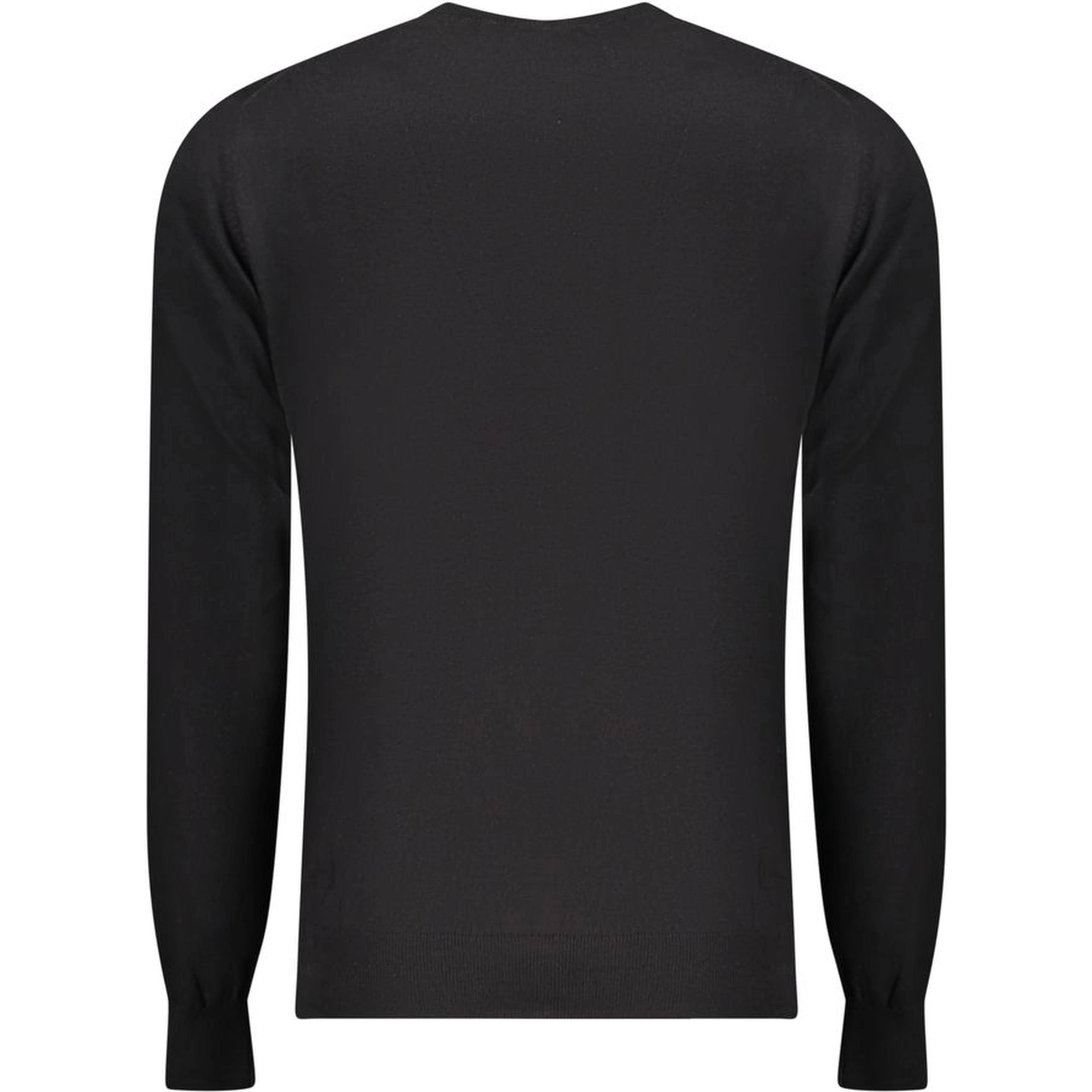 Black Cotton Men Sweater