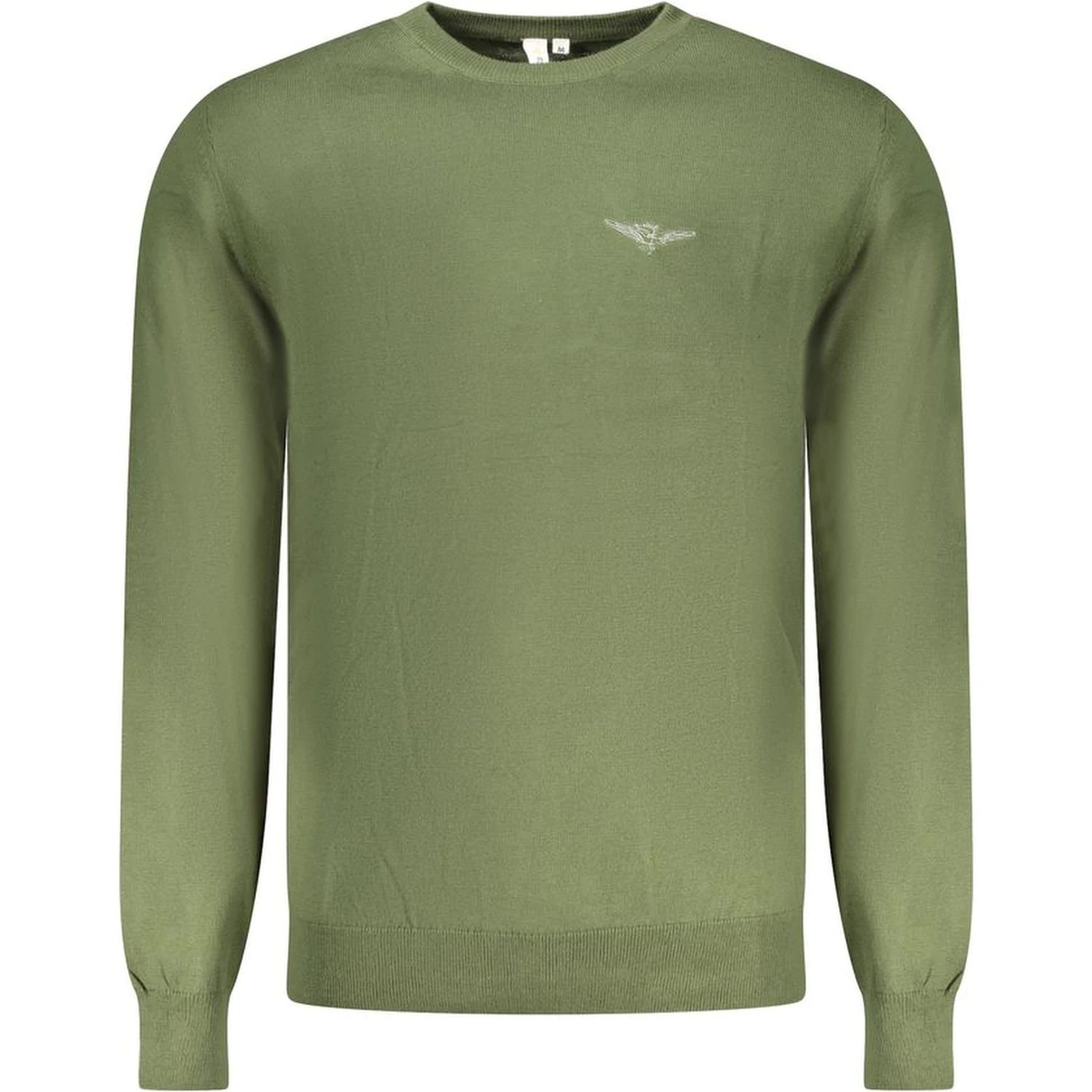 Green Cotton Men Sweater