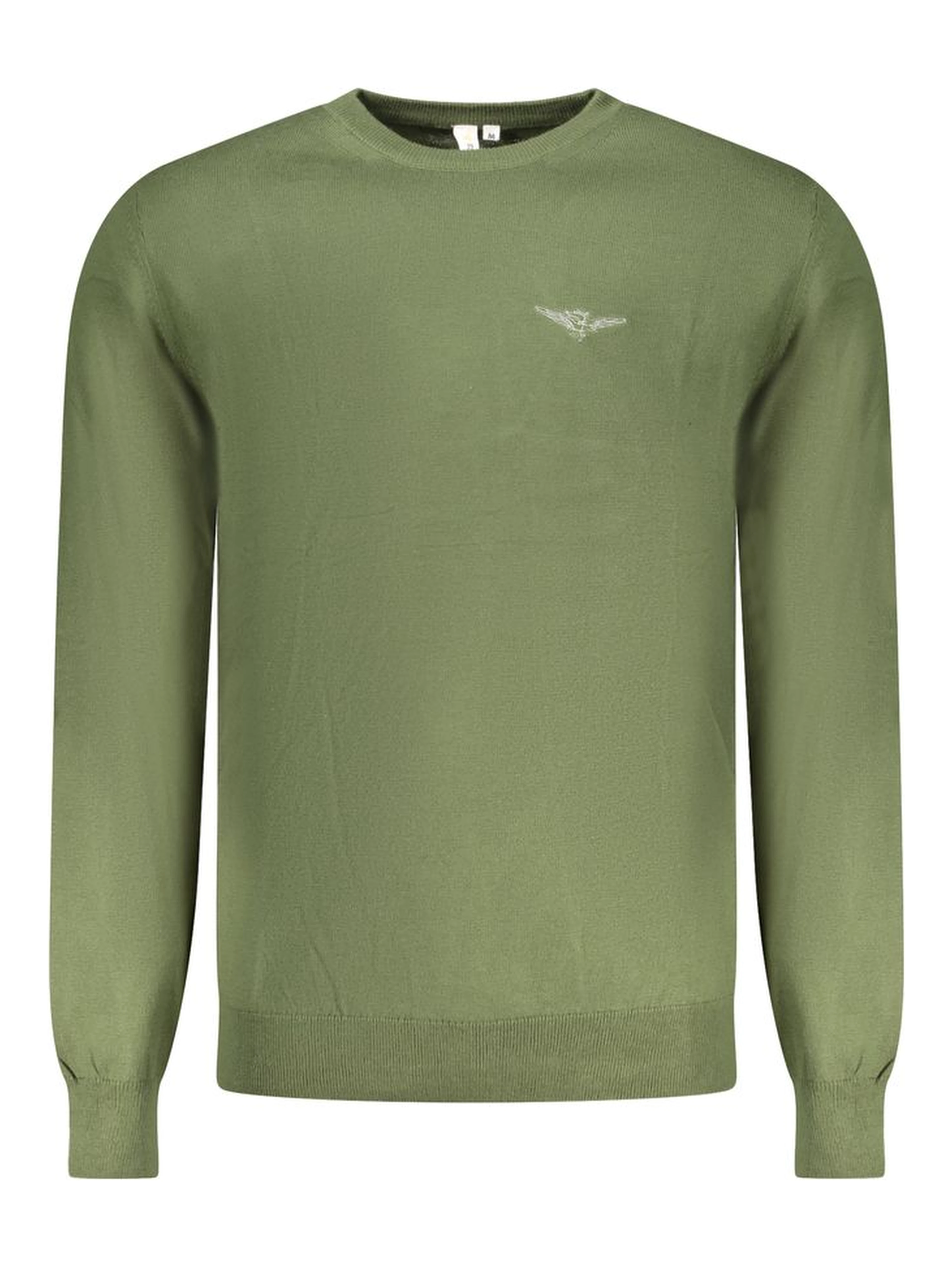 Green Cotton Men Sweater