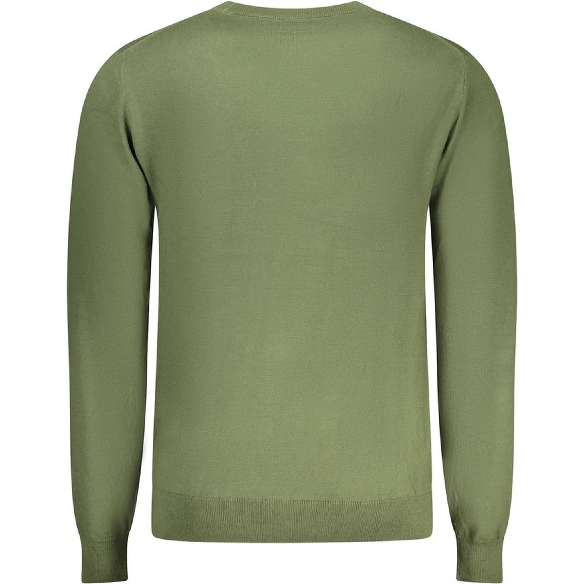 Green Cotton Men Sweater